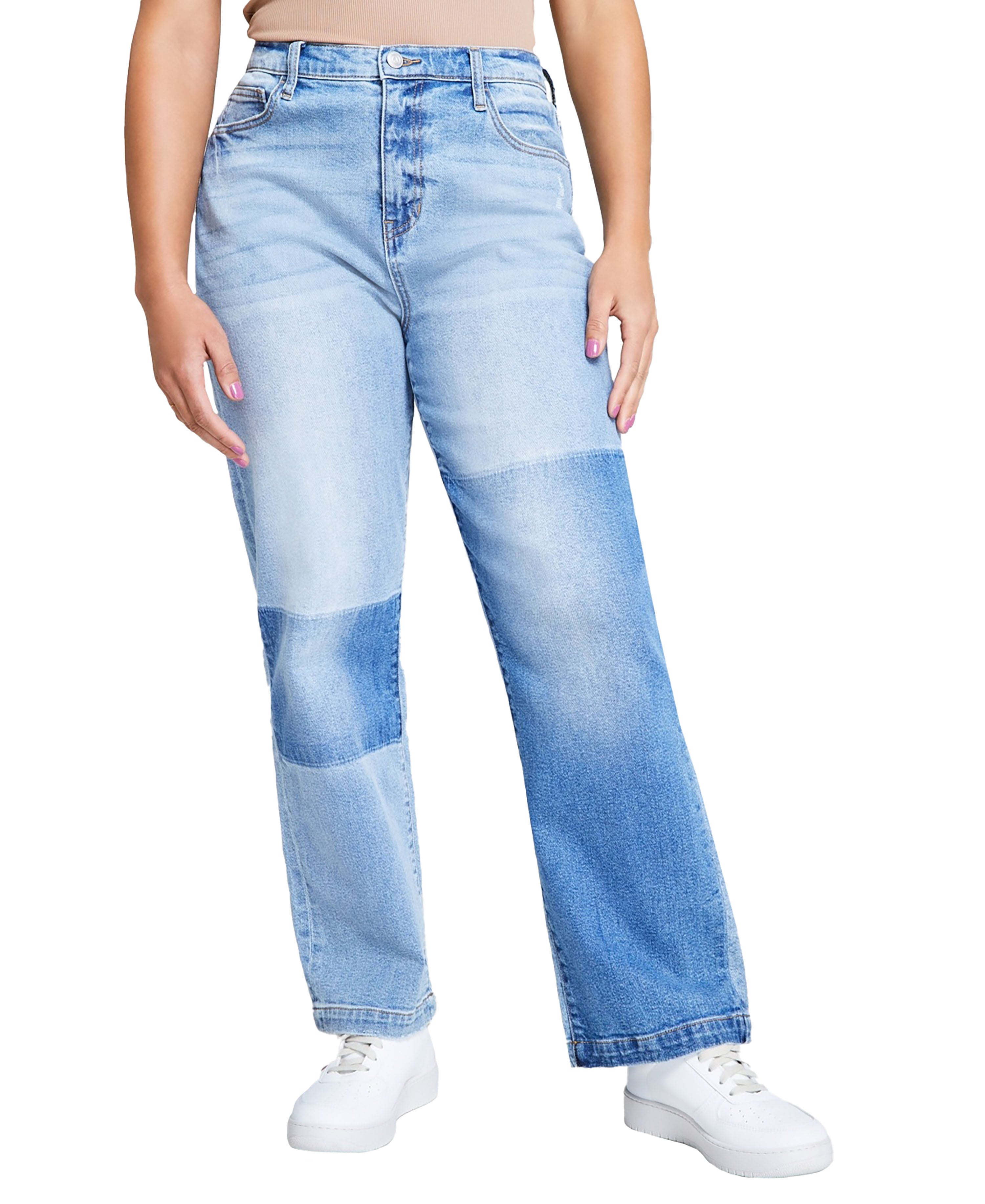 Women's Ultra-High-Rise Straight-Leg Jeans Light Wash 31