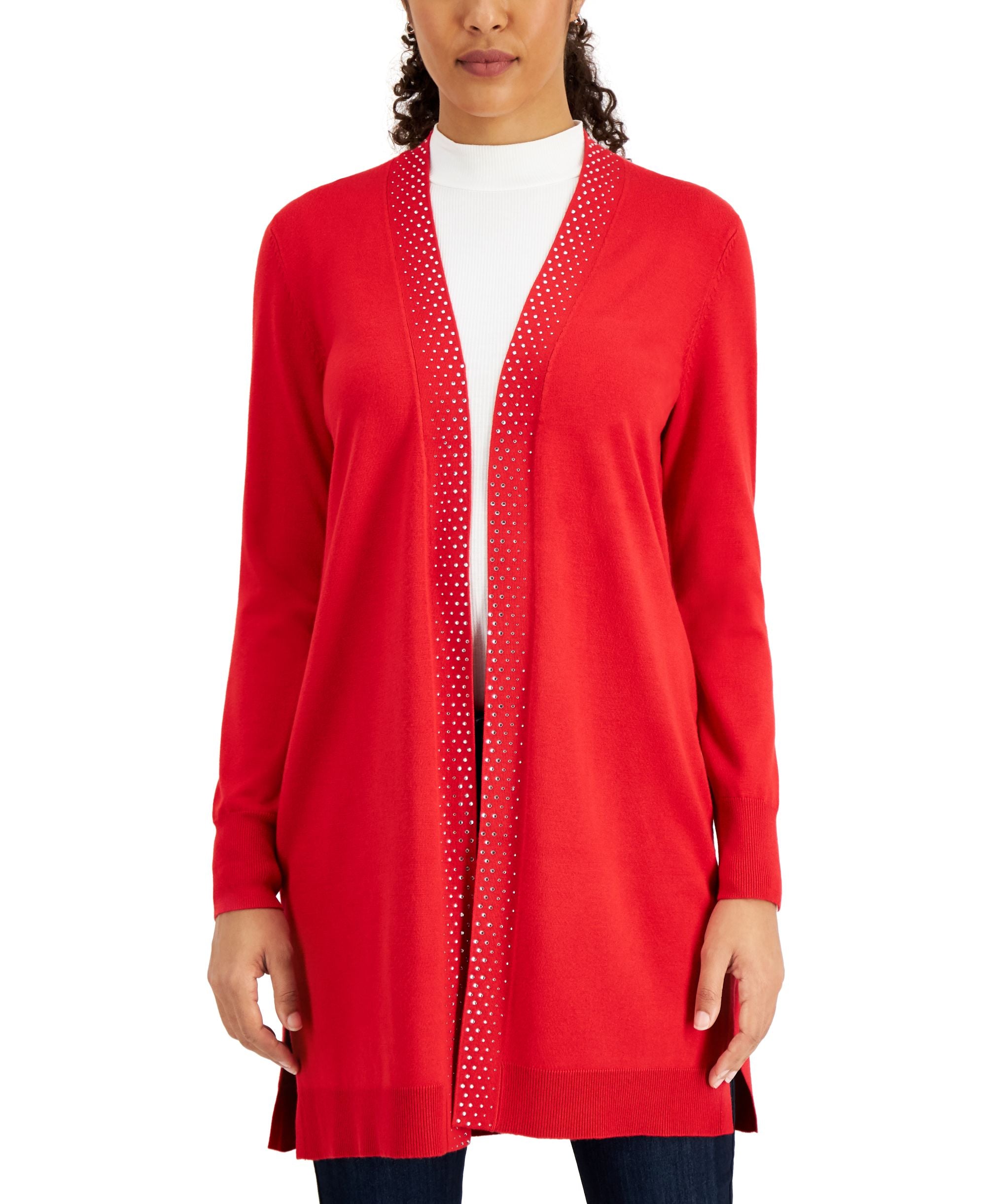 Embellished Long Cardigan