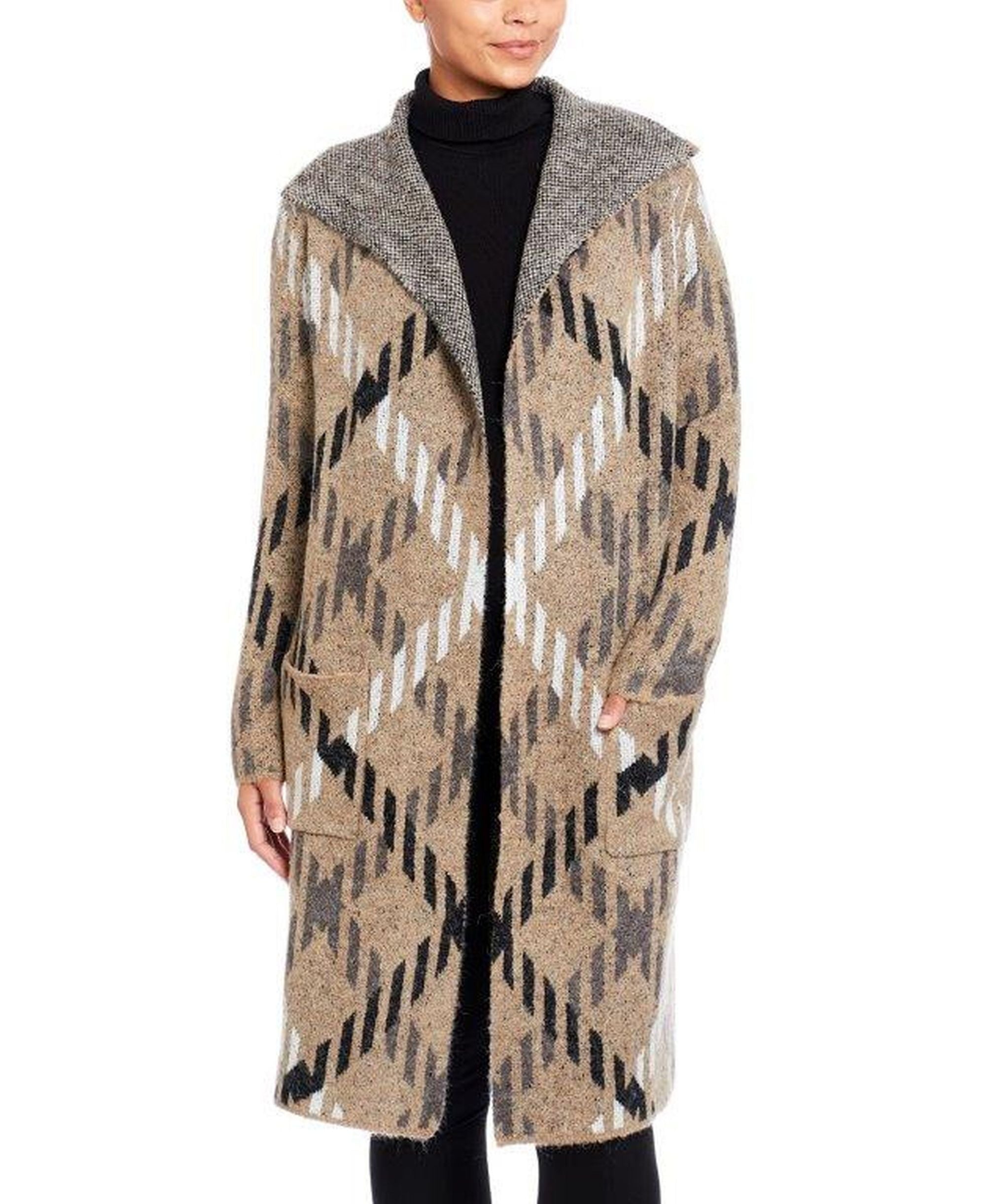 Joseph A Womens Drape Collar Coatigan