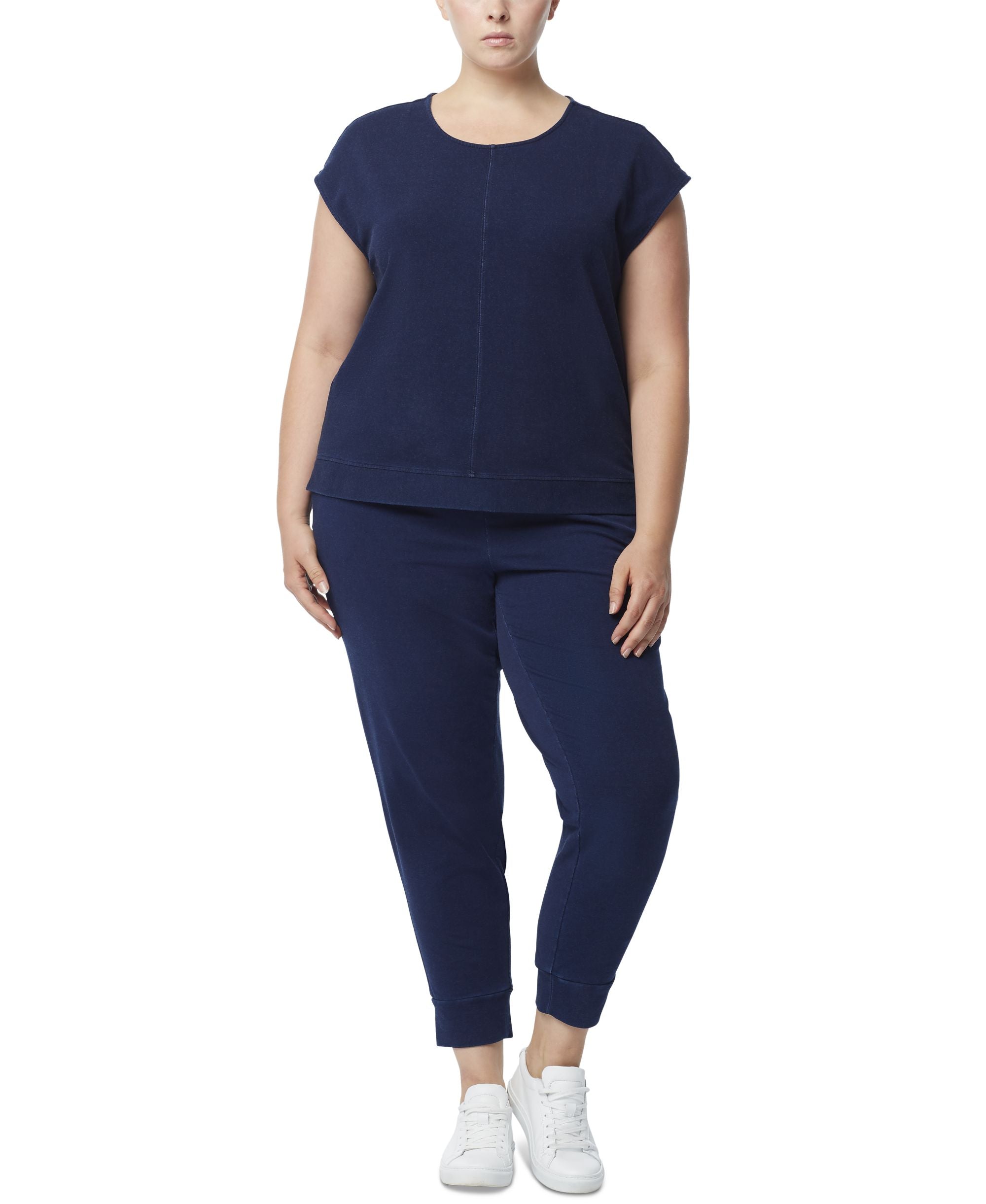 Jones New York Plus Size Drop Shoulder Boxy T-Shirt