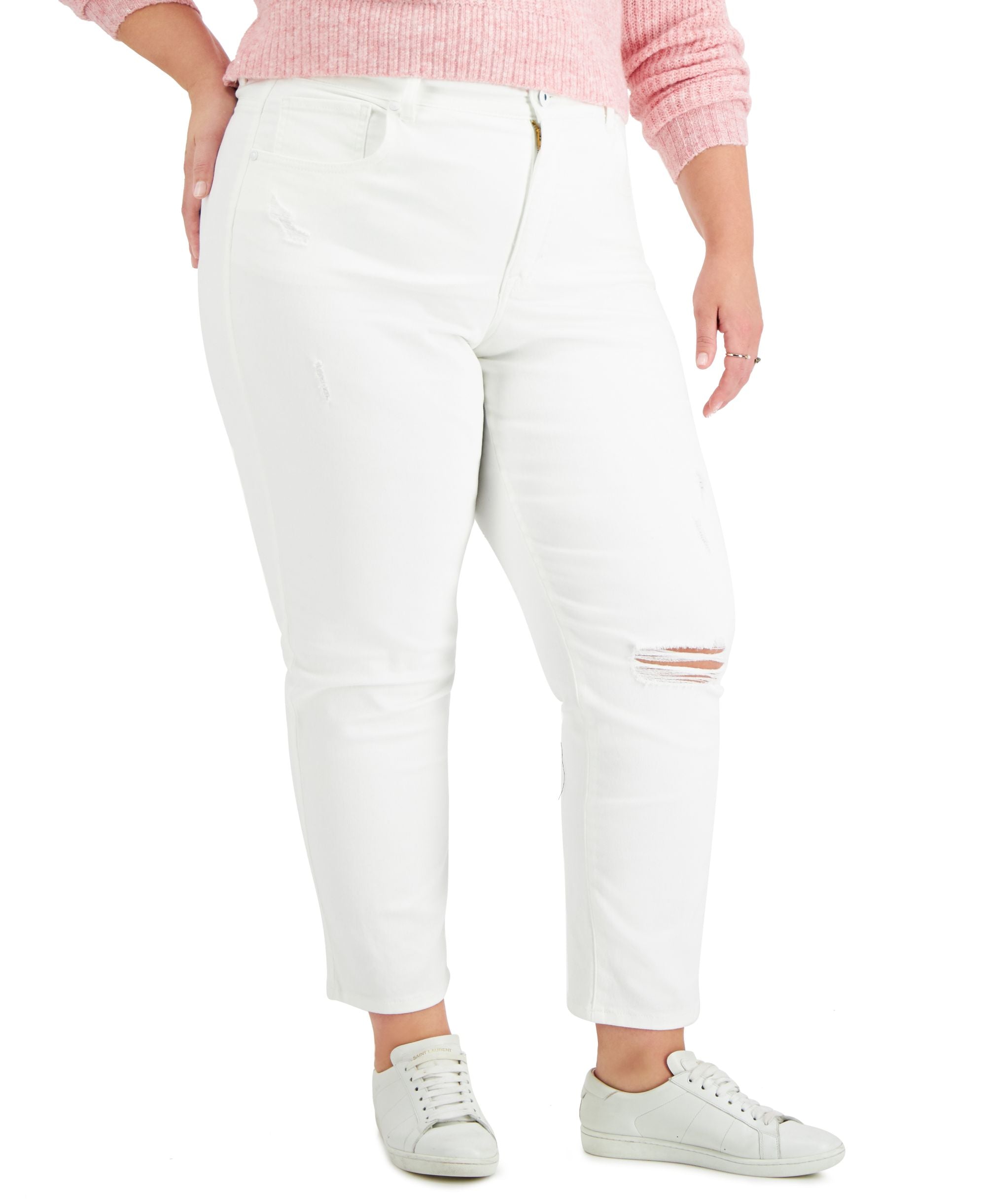 Style & Co Plus Size High Rise Mom Jeans