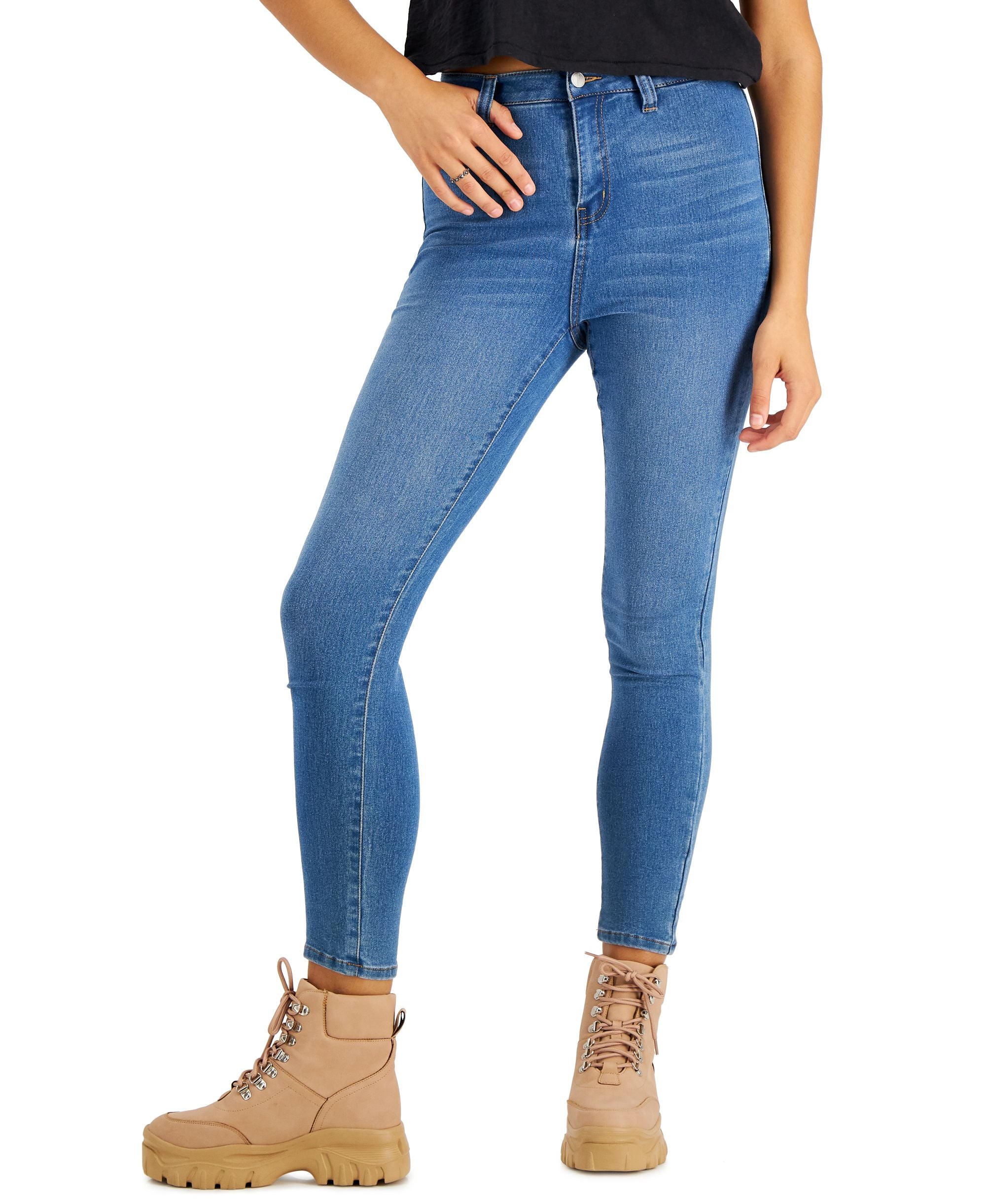 Juniors Curvy High Rise Skinny Jeggings