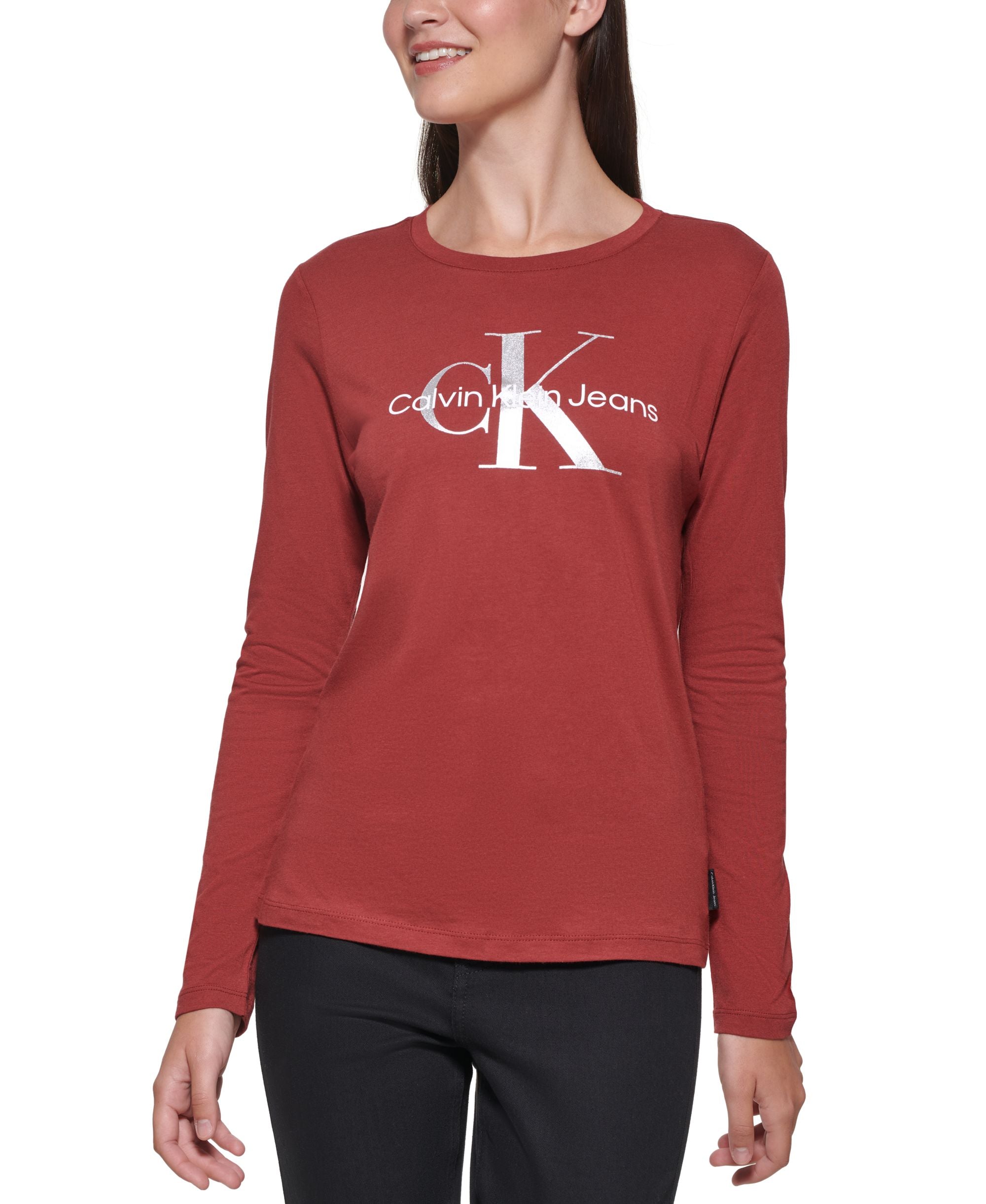 Long-Sleeve Monogram Logo T-Shirt