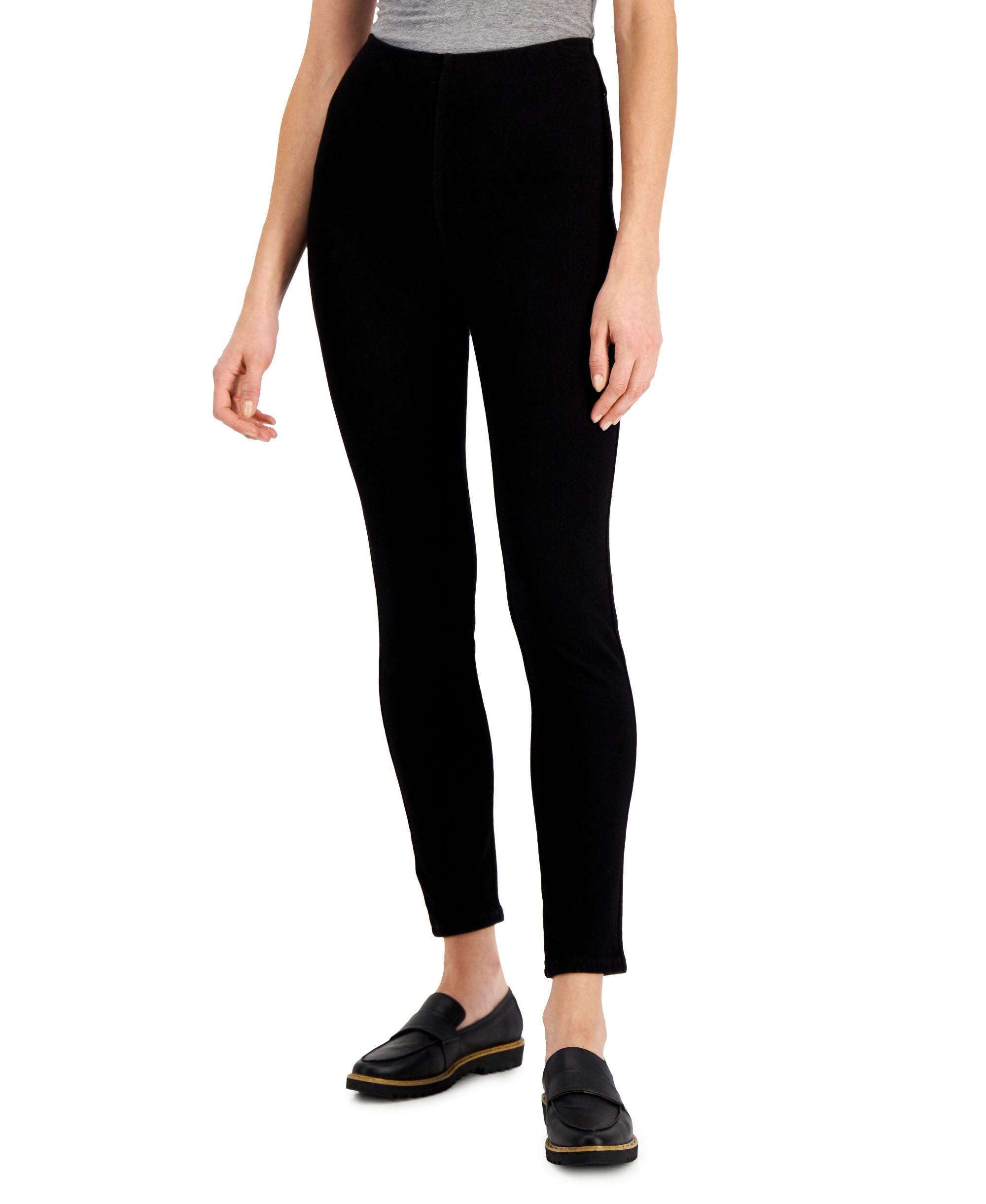 Charter Club Petite Black Pull On Jeggings