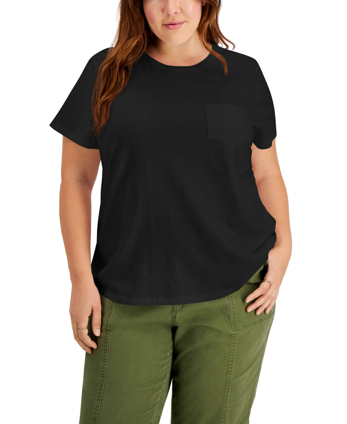 Style & Co Cotton Pocket T-Shirt