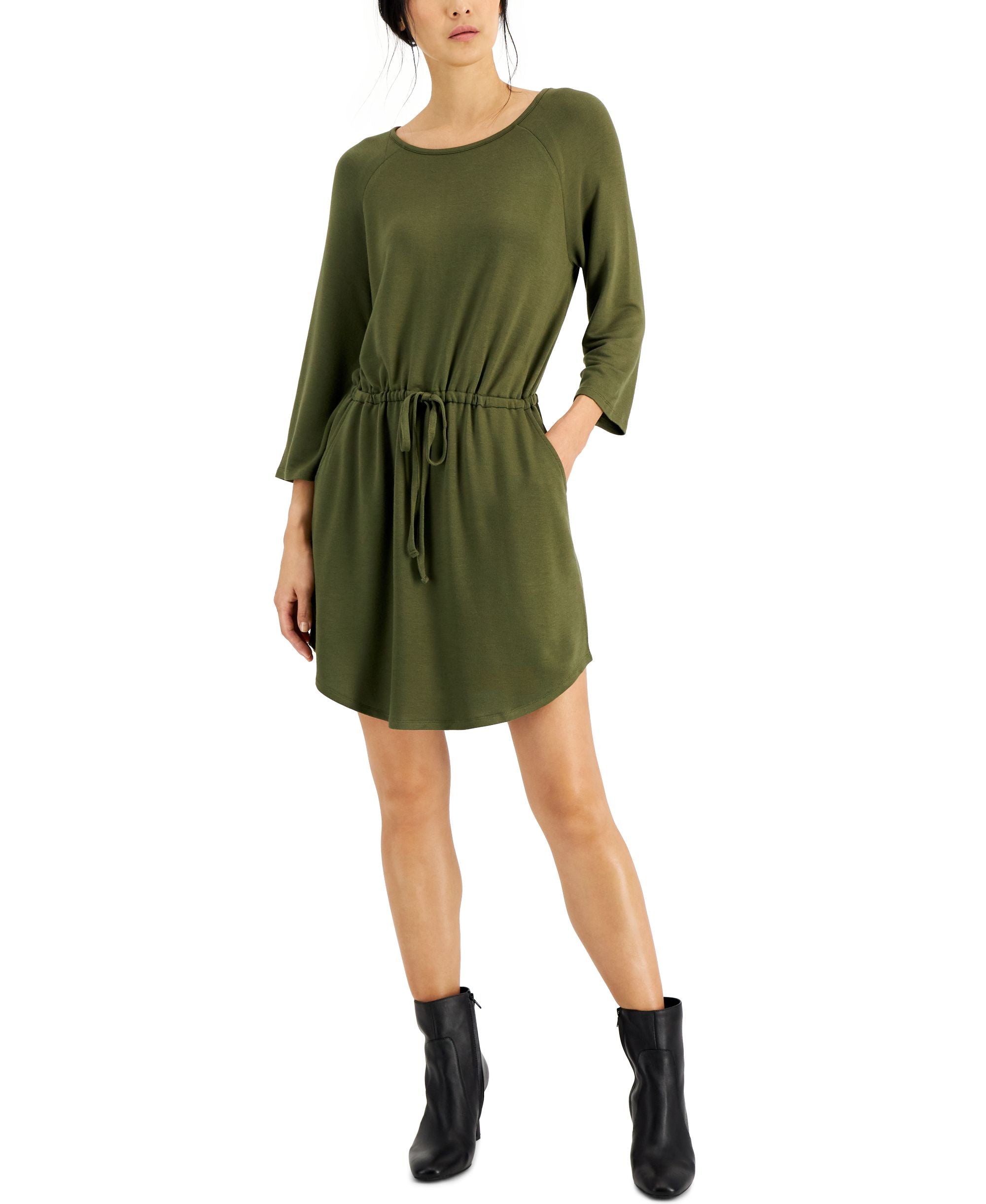 Jamie Layla Petite French Terry Shirt Tail Dress