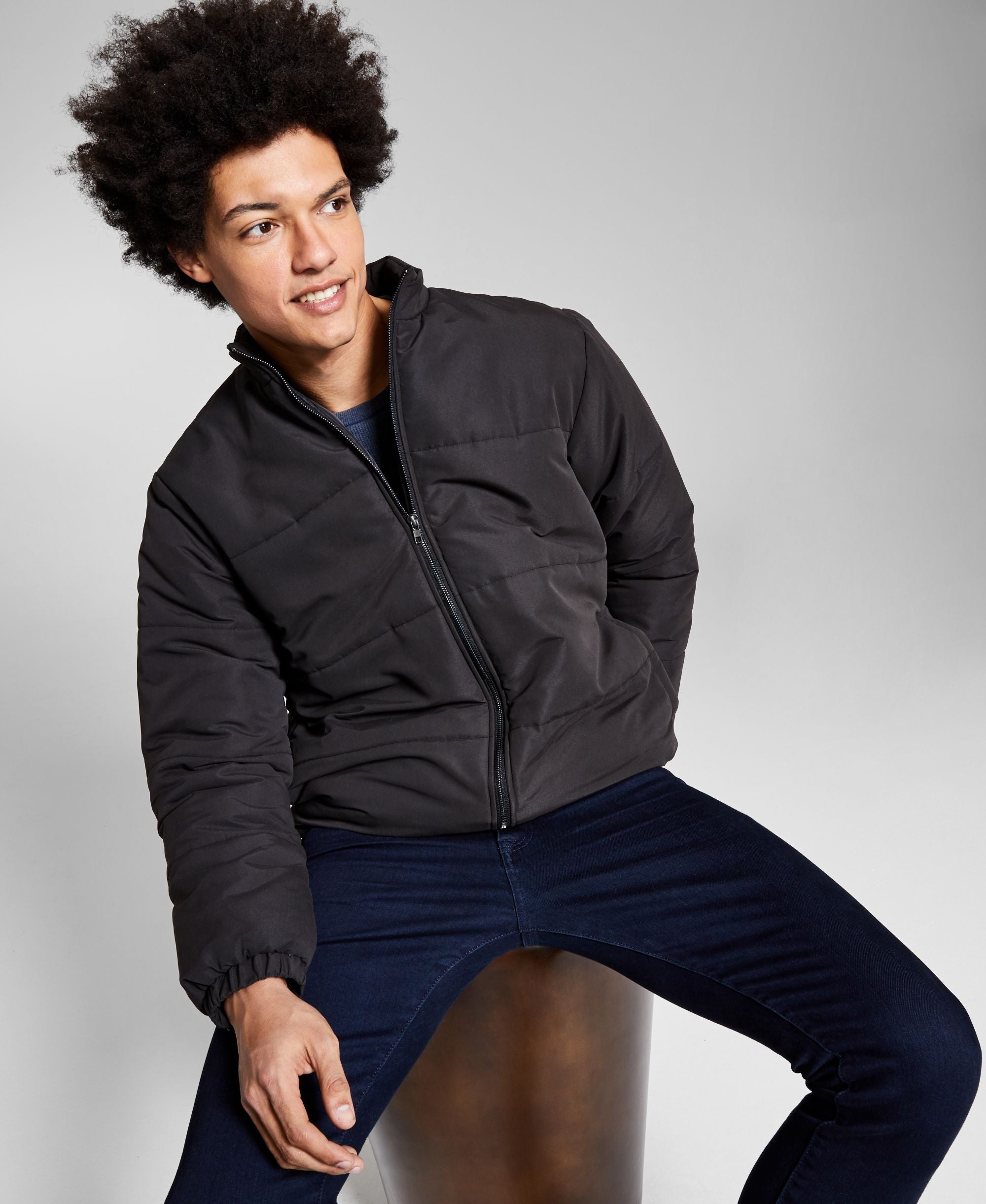 Men's Quilted Puffer Jacket