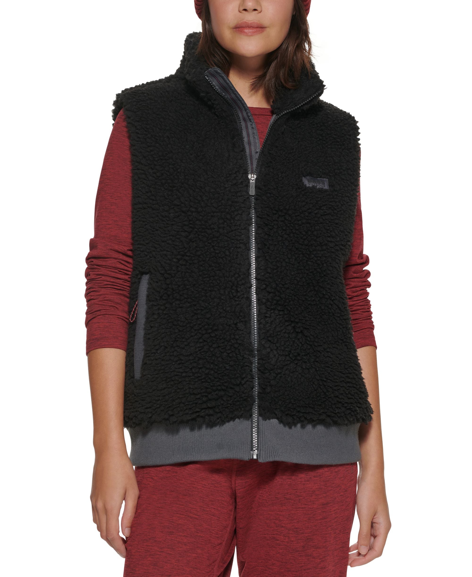 Bass Outdoor Route Hiking Faux Sherpa Vest