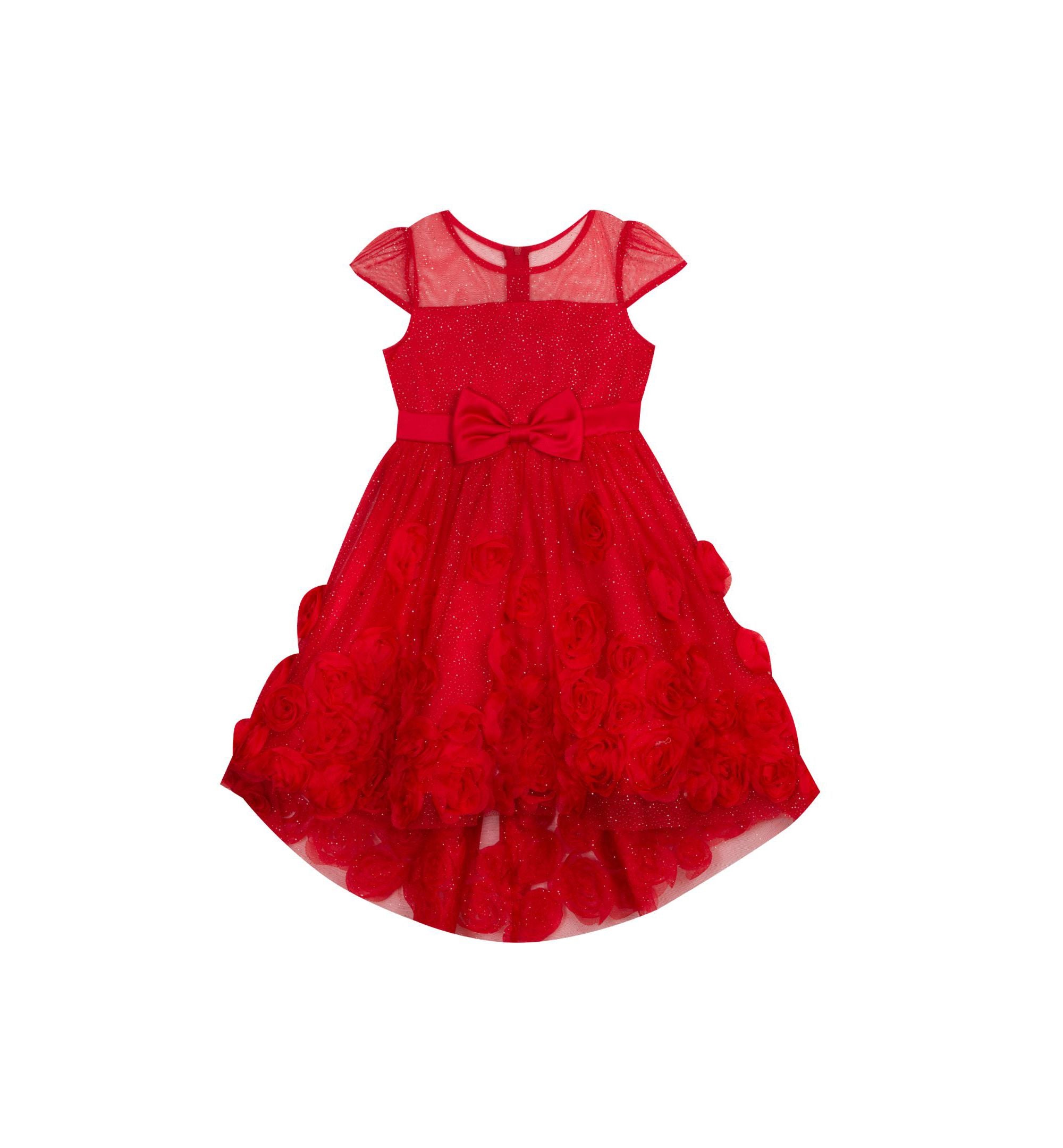 Toddlers Girls Soutache Hi Low Dress