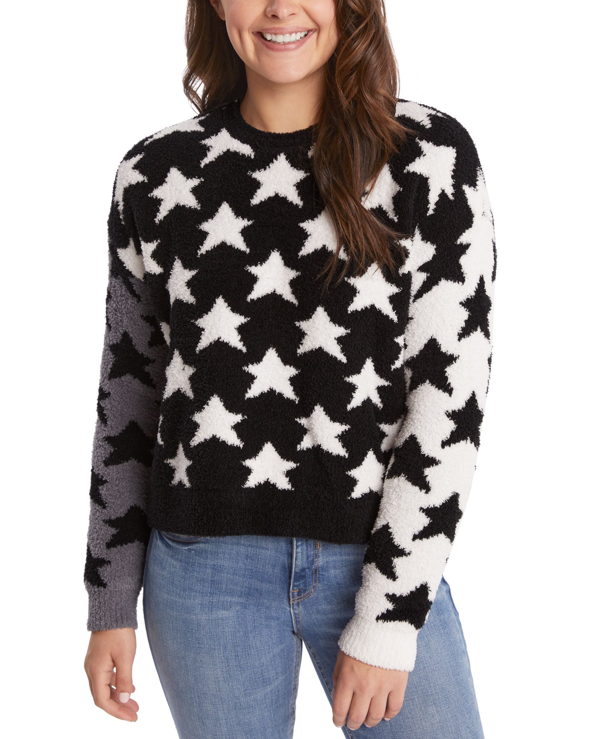 Splendid Erin Fuzzy Star Sweater