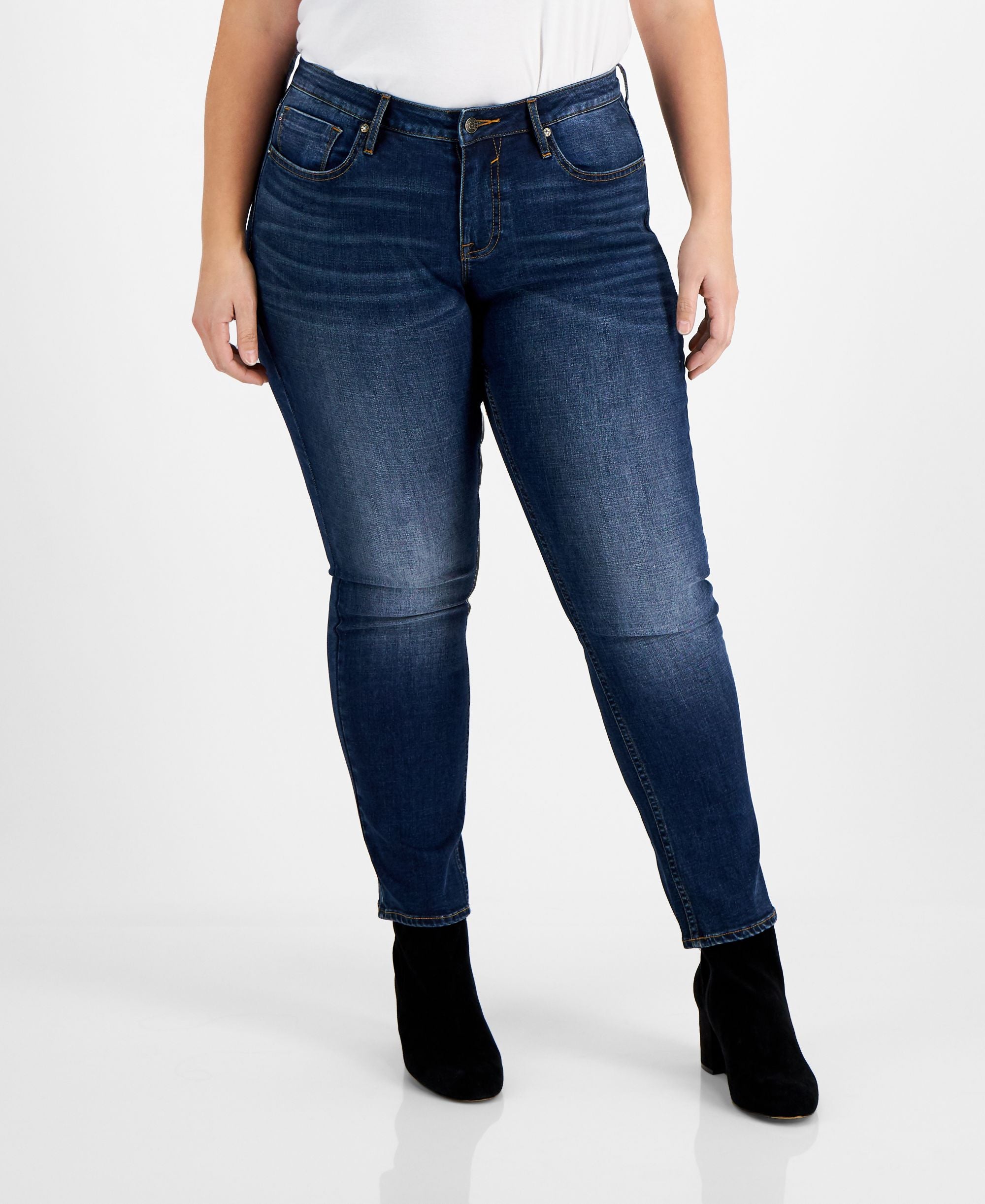 Vigoss Trendy Plus Size Ace Straight Leg Jeans