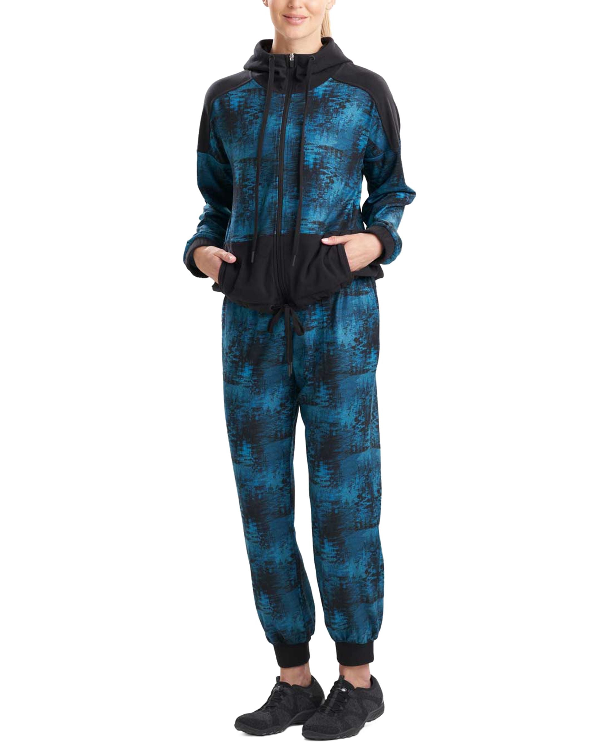 Josie Natori Interlocked Hooded Jacket