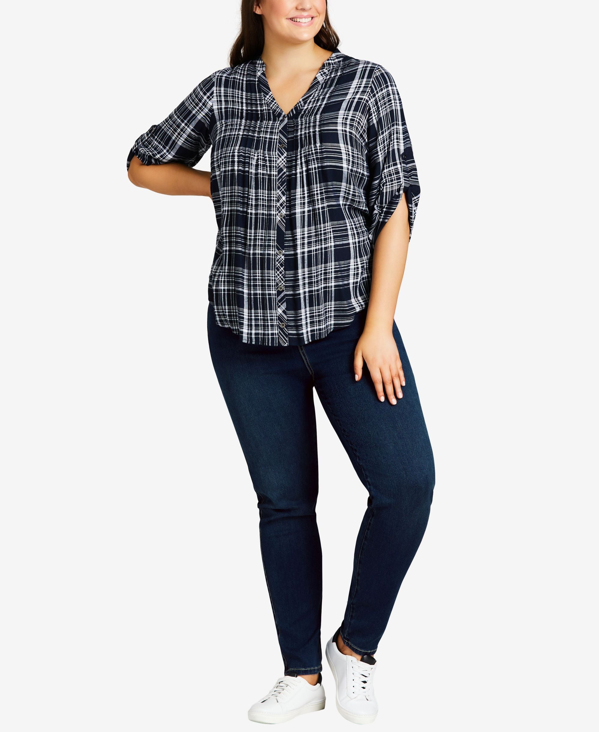 Plus Size Tall Butter Denim Skinny Jeans