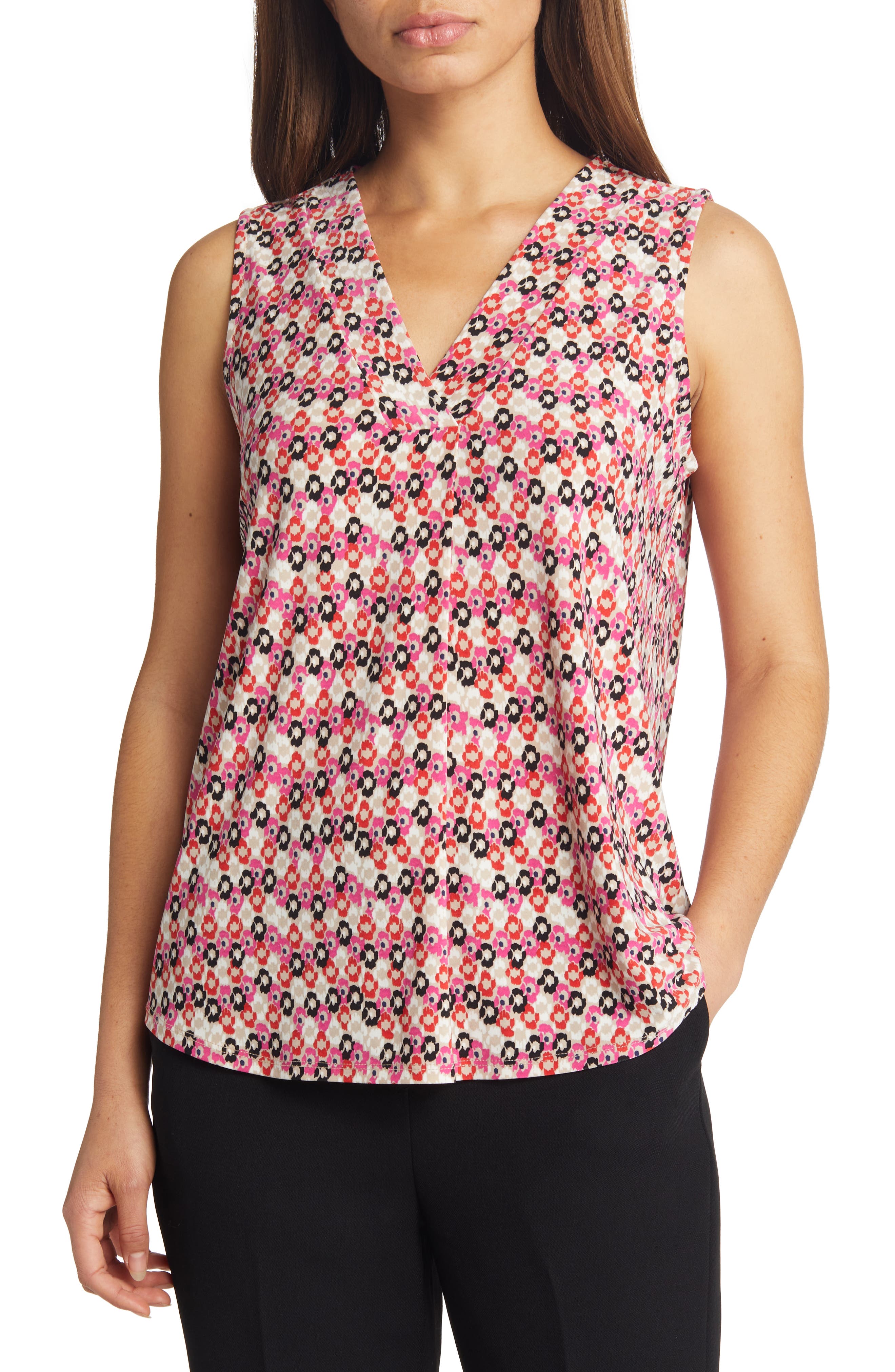 Anne Klein Ity Pleat Front Shell