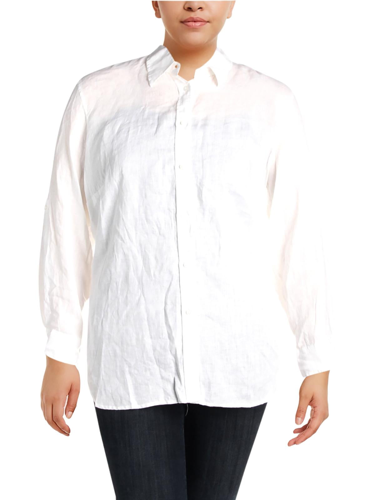 Lauren Ralph Lauren Plus Size Linen Shirt