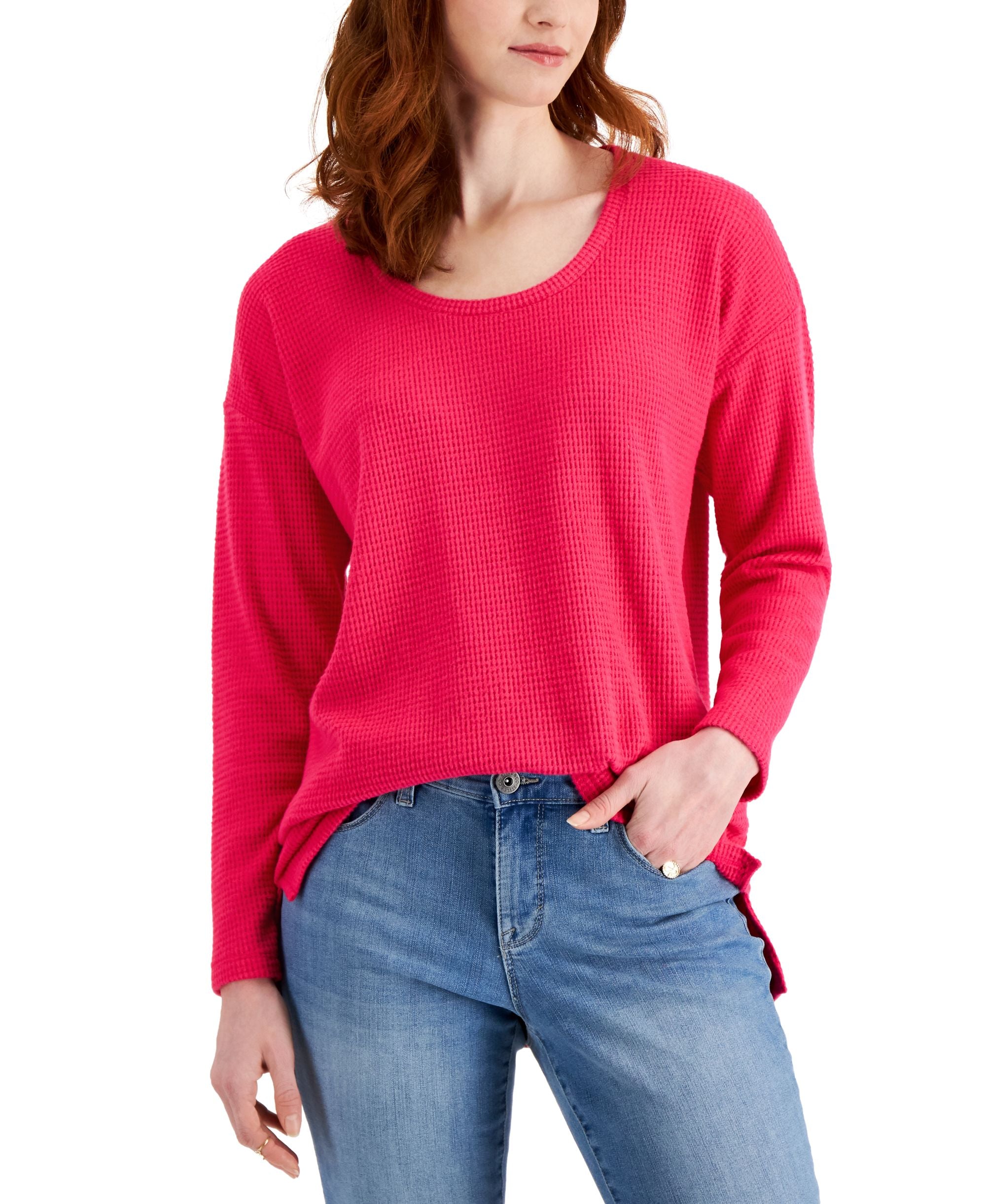 Style & Co Waffle Knit Tunic