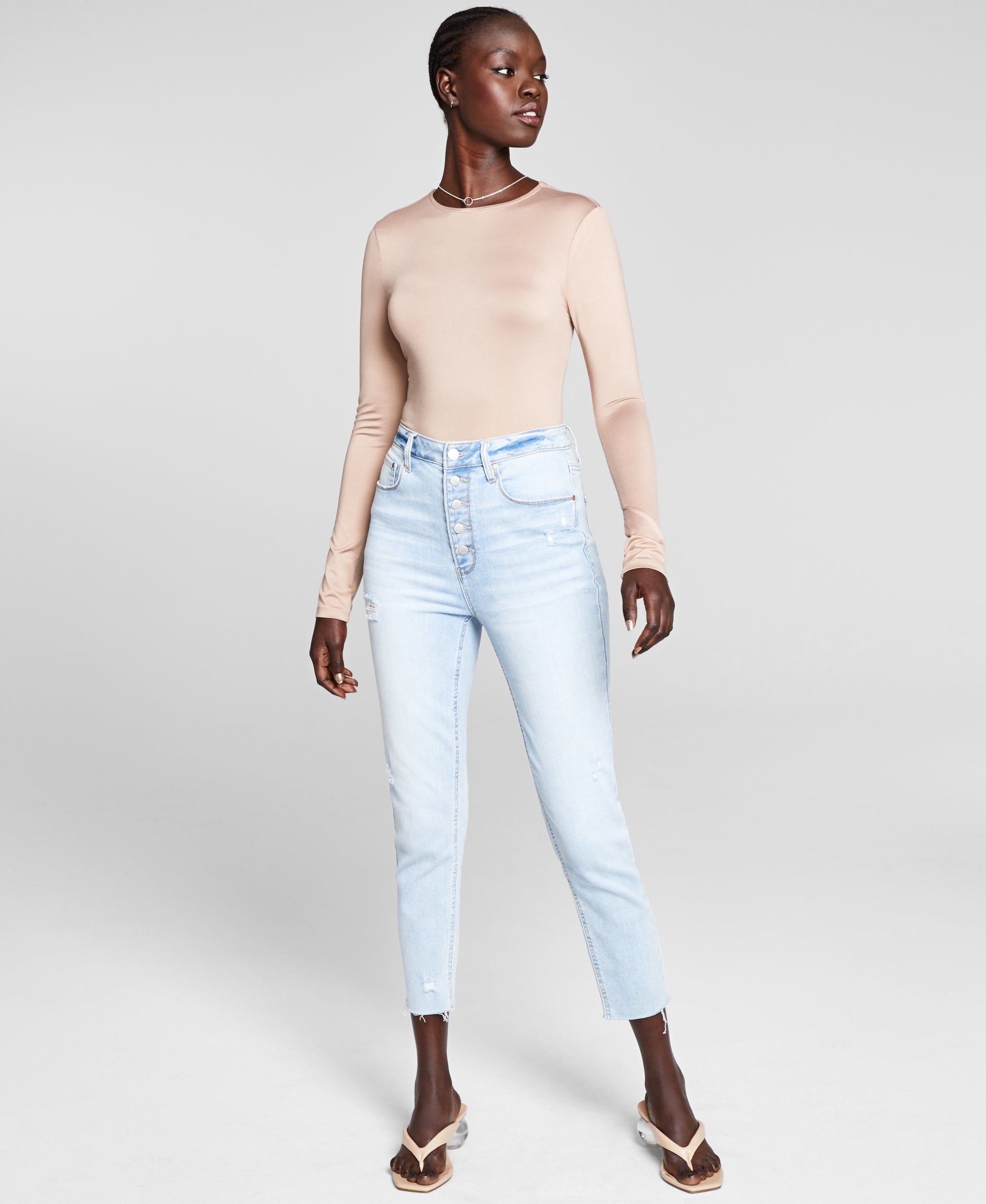 Women's Long Sleeve Crewneck Bodysuit