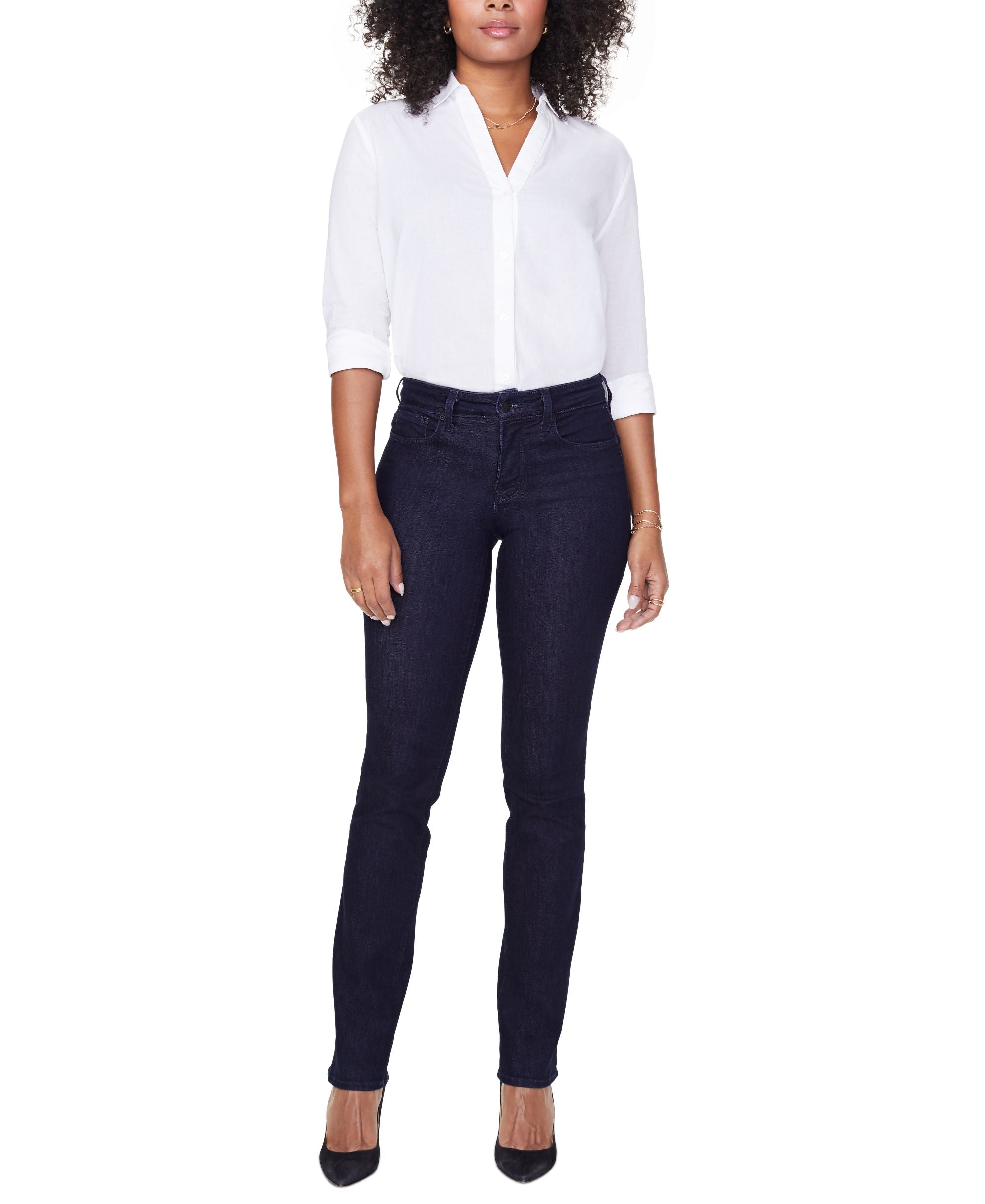 Nydj Marilyn Tummy Control Straight Leg Jeans