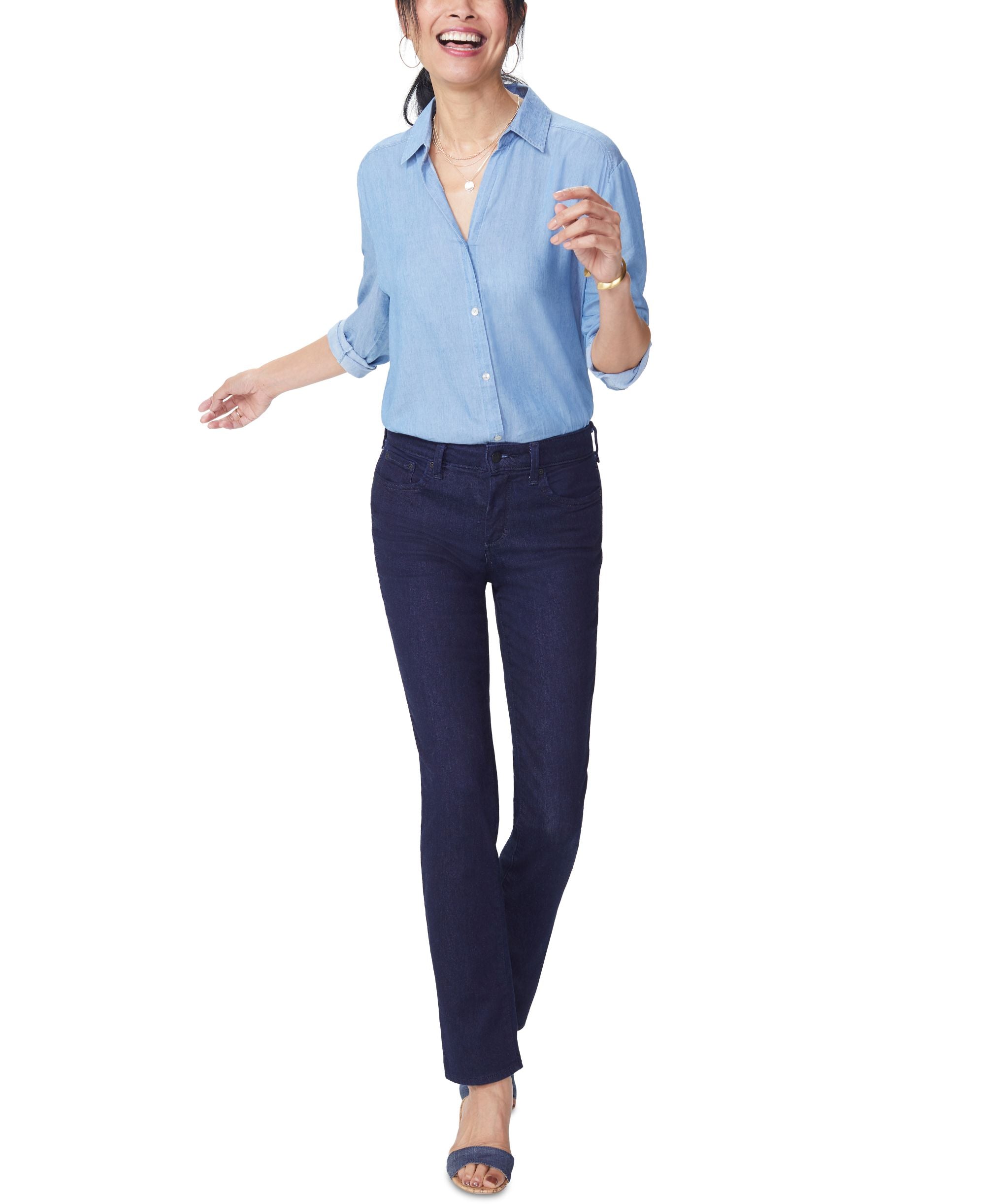 Nydj Sheri Petite Tummy Control Slim Leg Jeans