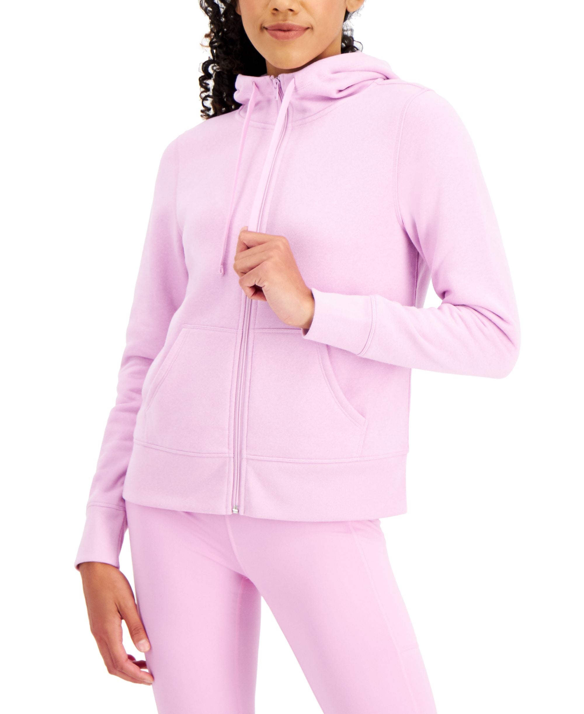ID Ideology Performance Womens Zip Front Fleece Hoodie