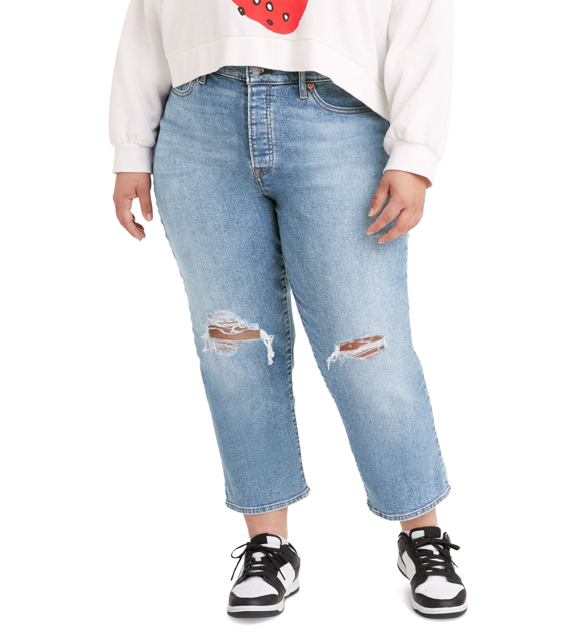 Levis Trendy Plus Size Wedgie Straight Leg Jeans