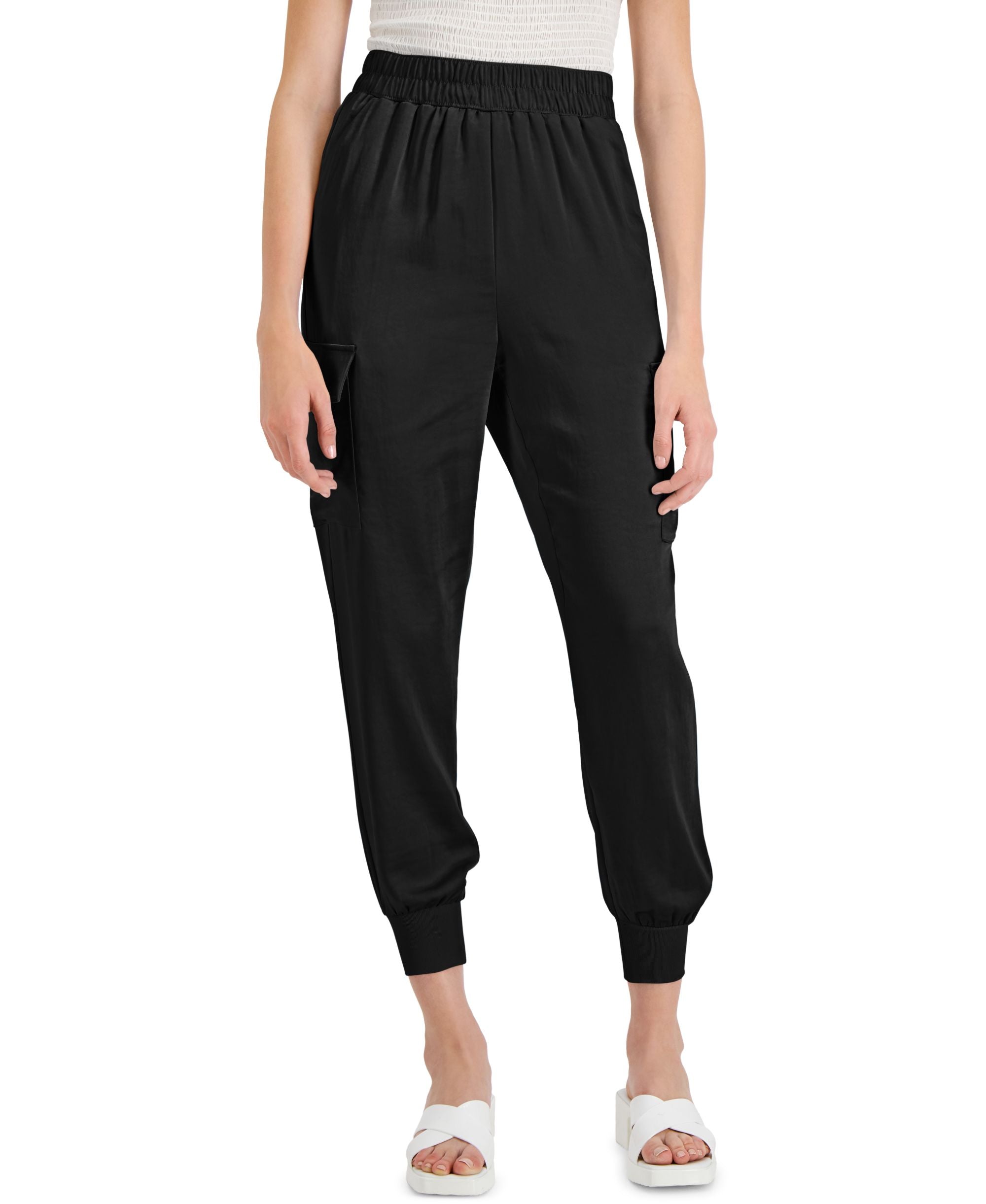 INC International Concepts Satin Jogger Pants3