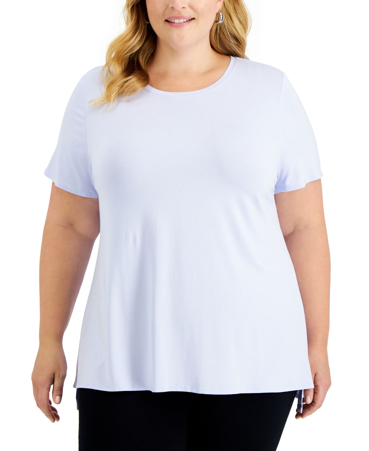 Alfani Plus Size Solid T-Shirt