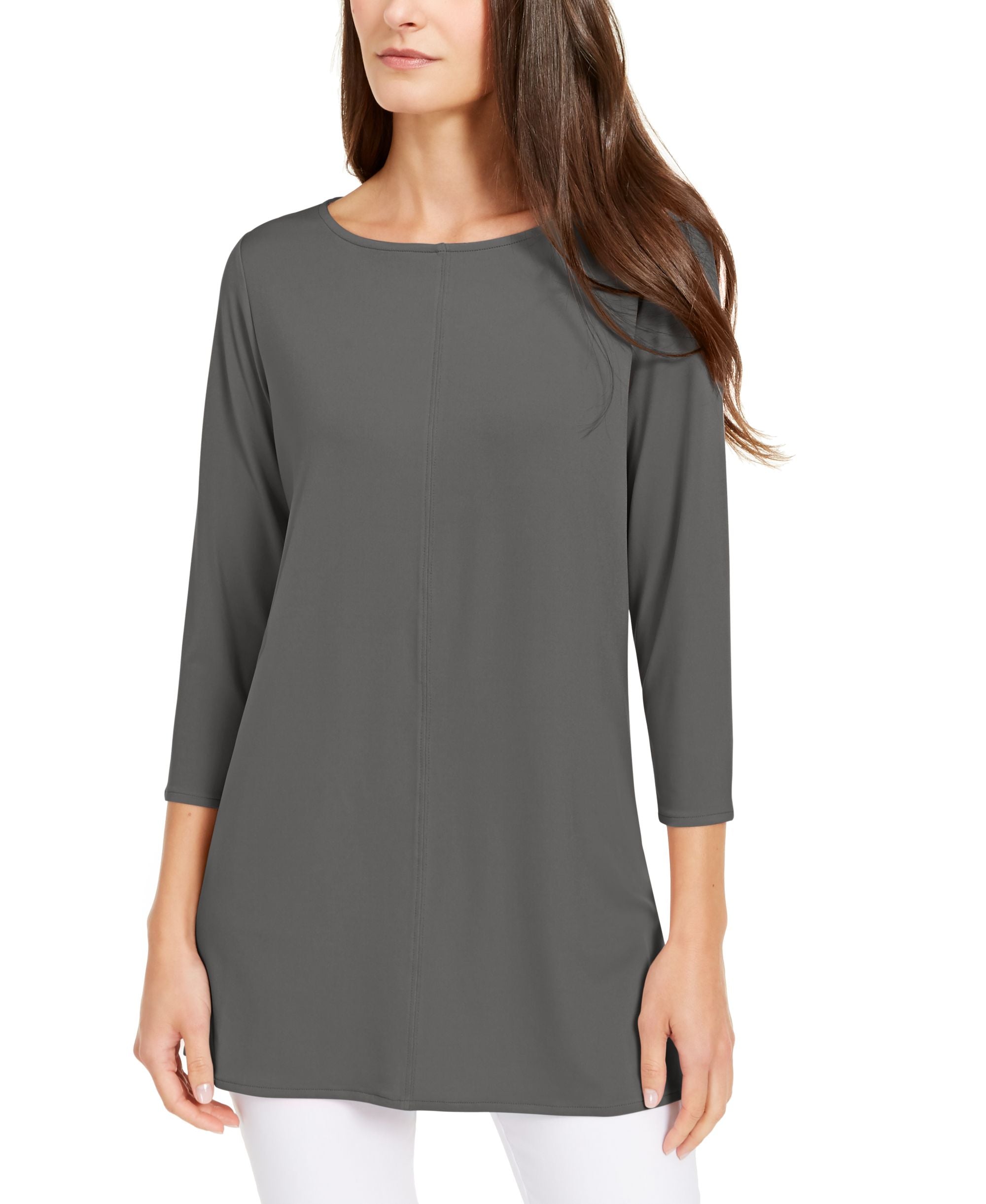 Boat Neck 3/4 Sleeve Tunic
