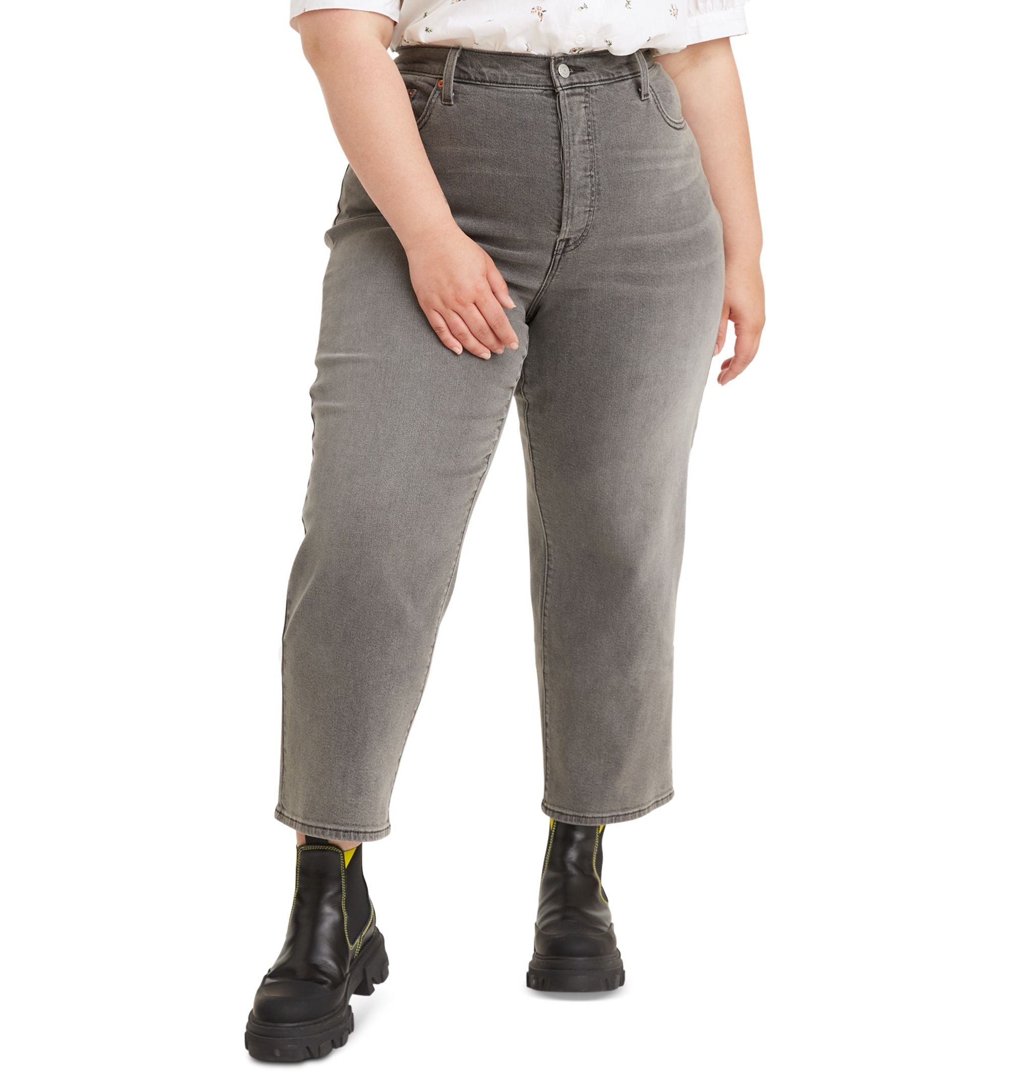 Levis Trendy Plus Ribcage Straight Ankle Jeans