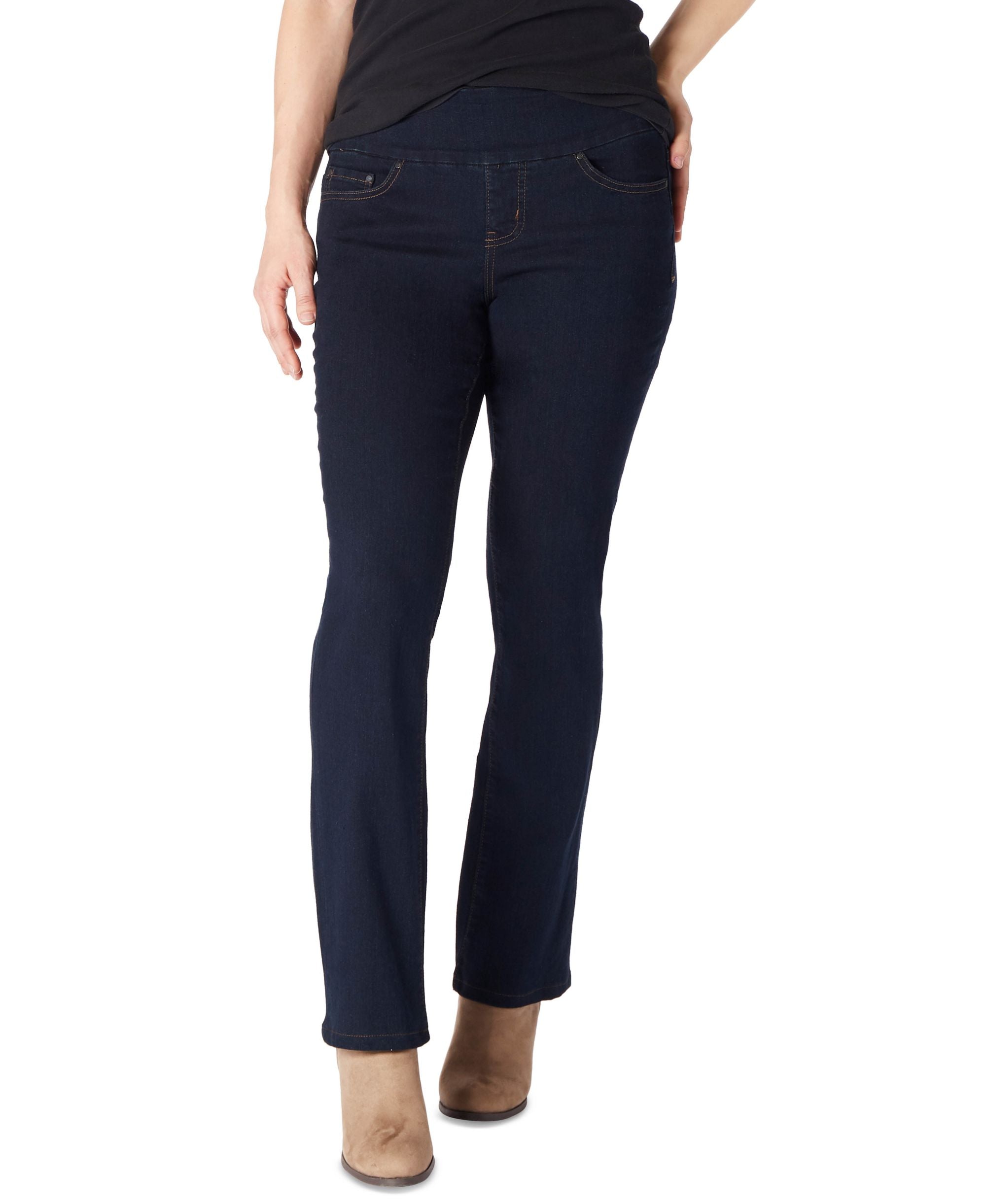 Jag Petite Paley Bootcut Mid Rise Pull On Jeans