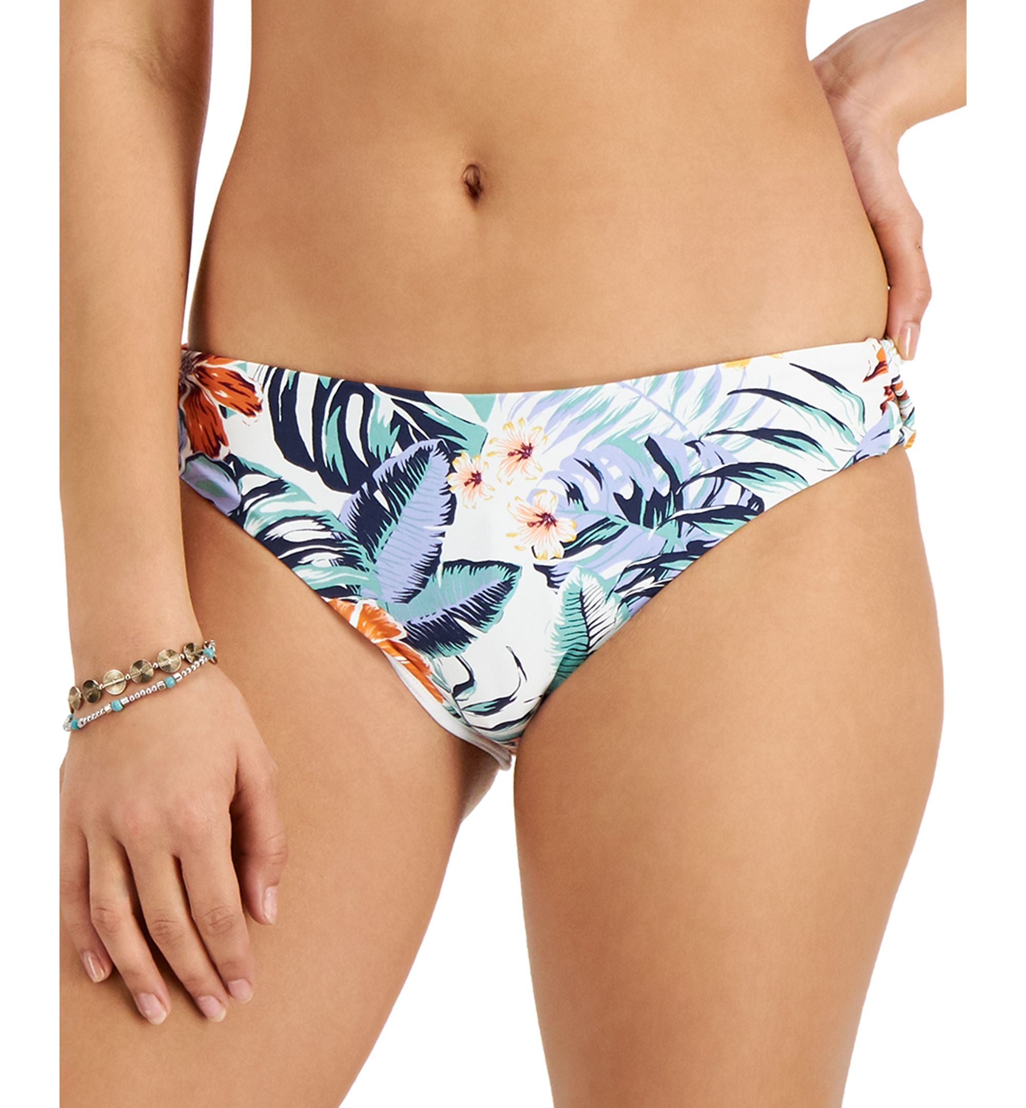 Juniors' Tropical-Print Beach Classics Hipster Bottoms