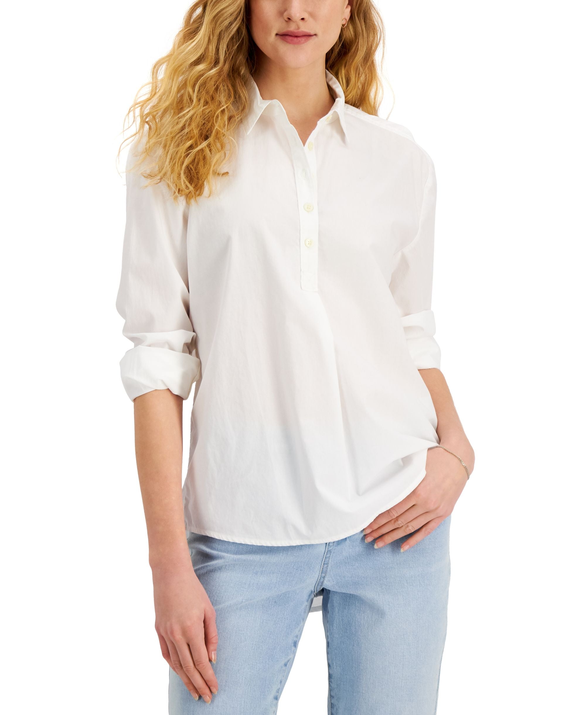 Style & Co Cotton Popover Shirt