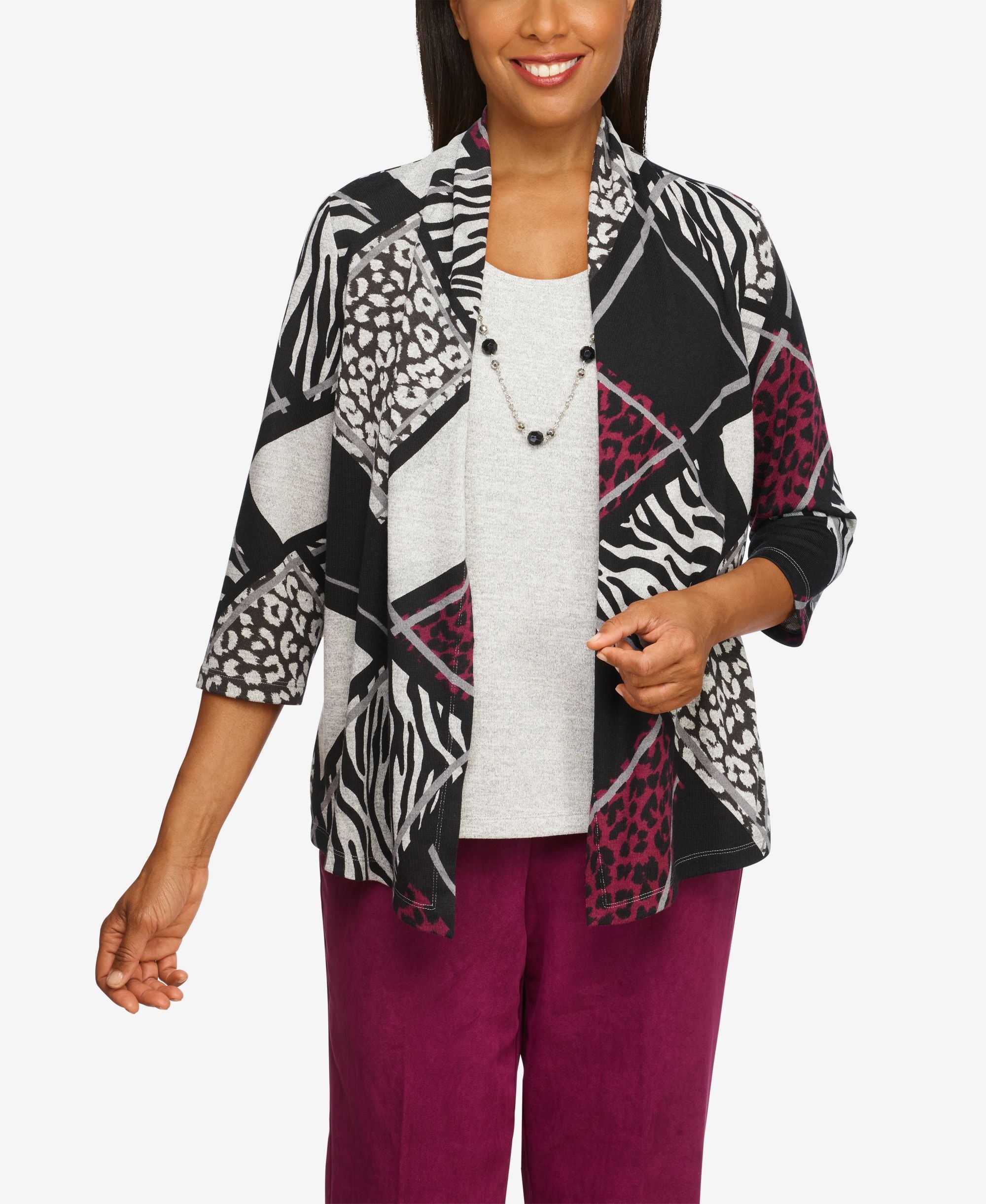 Plus Size Alexander Valley Skin Patch Two for One Top