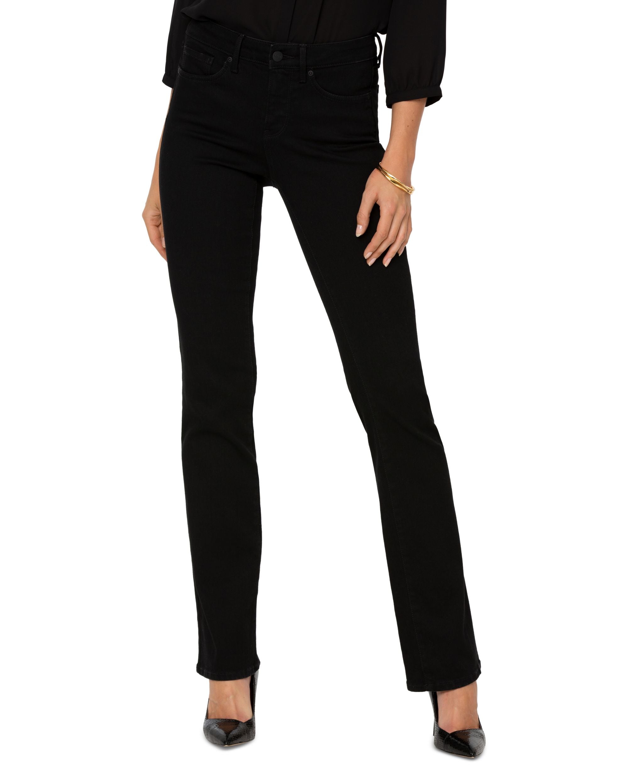 Nydj Barbara Bootcut Black Pants