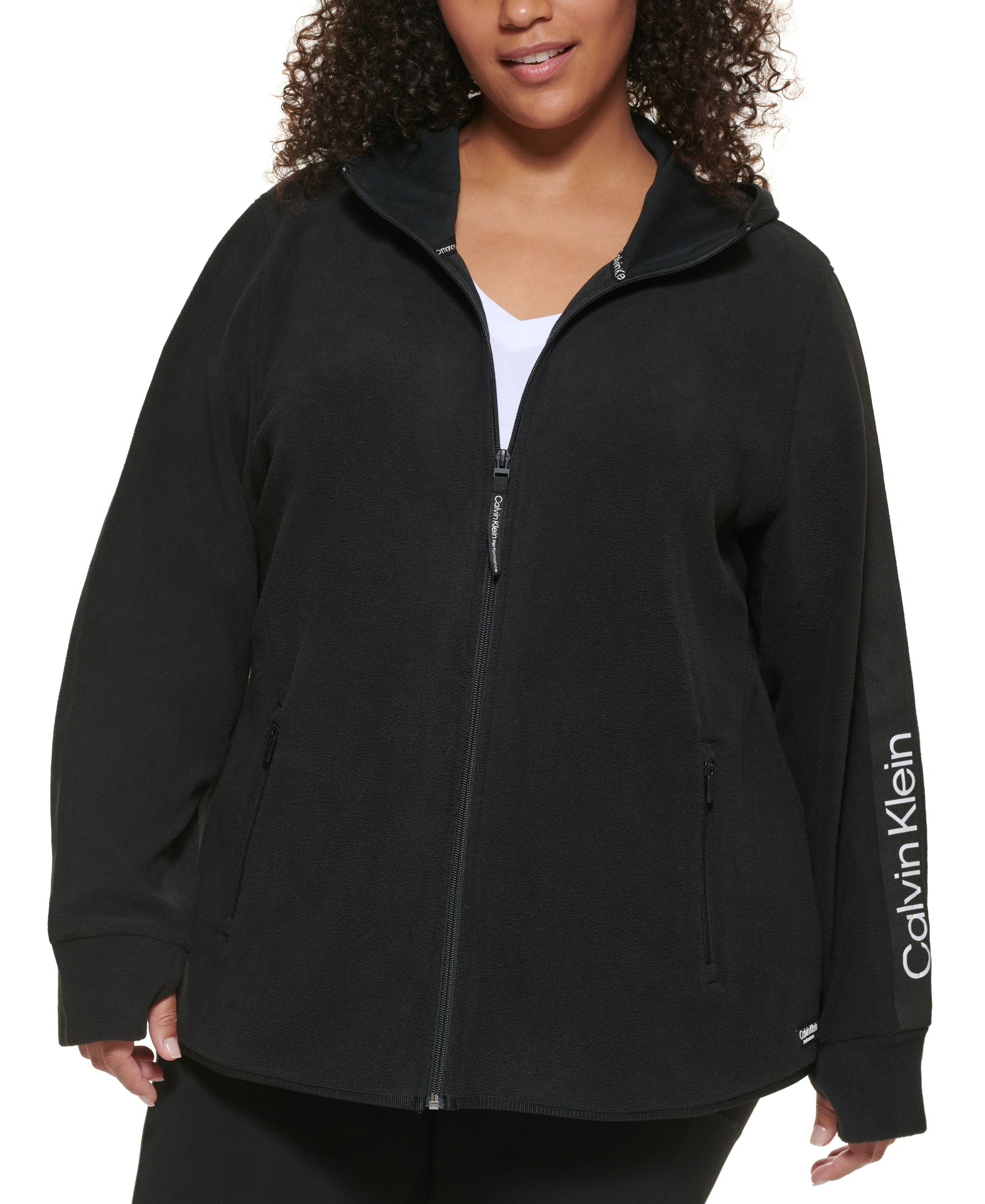Calvin Klein Performance Plus Size Hooded Jacket