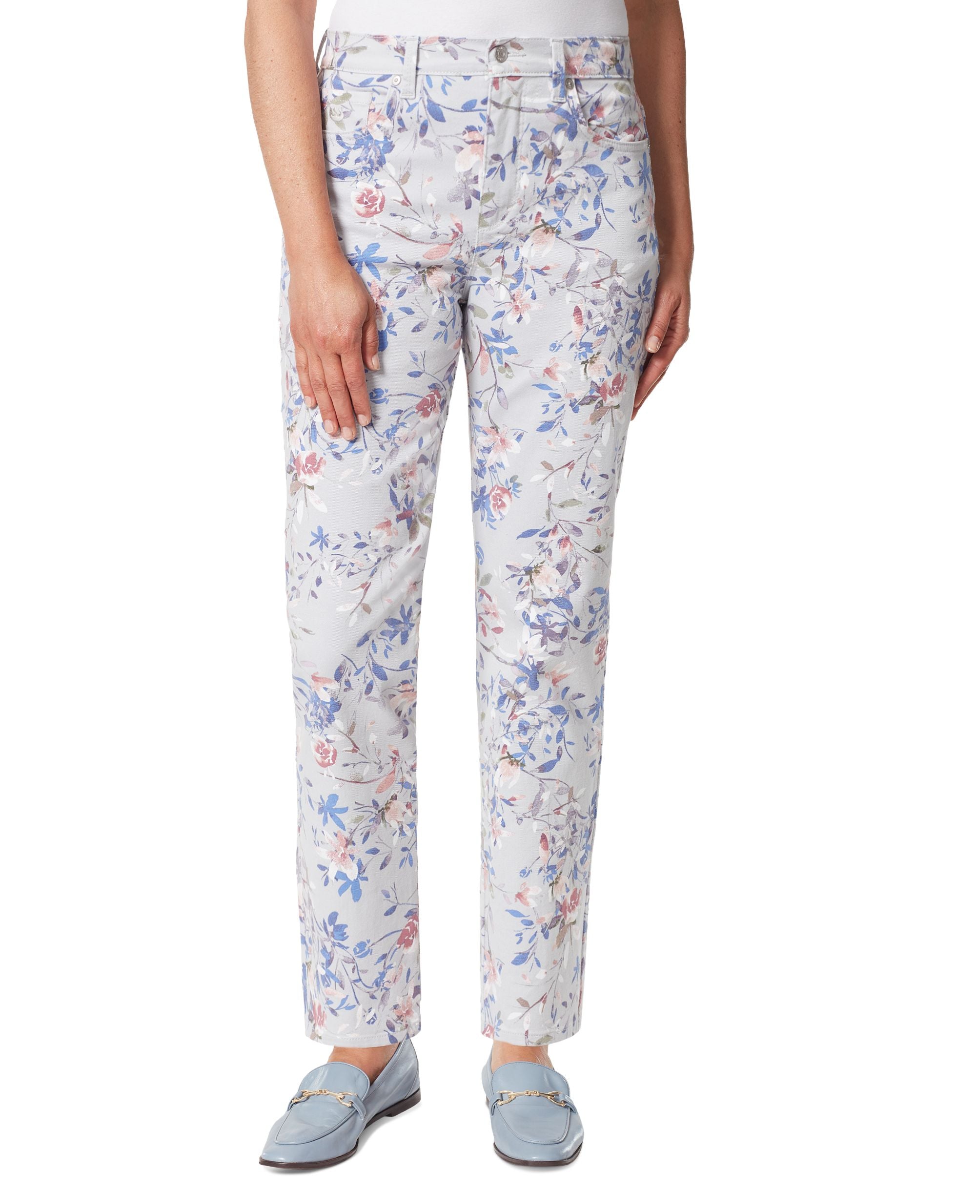 Gloria Vanderbilt Amanda Dark Romance Printed Jeans