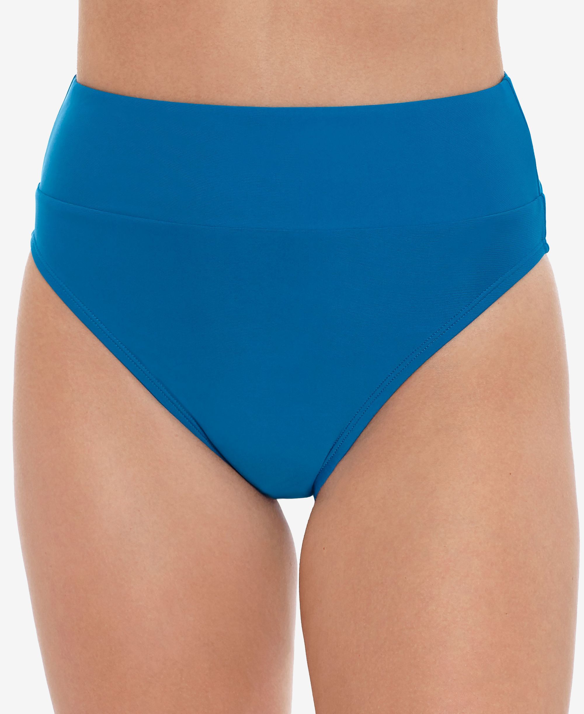 Juniors' Solid High-Waist Bikini Bottoms