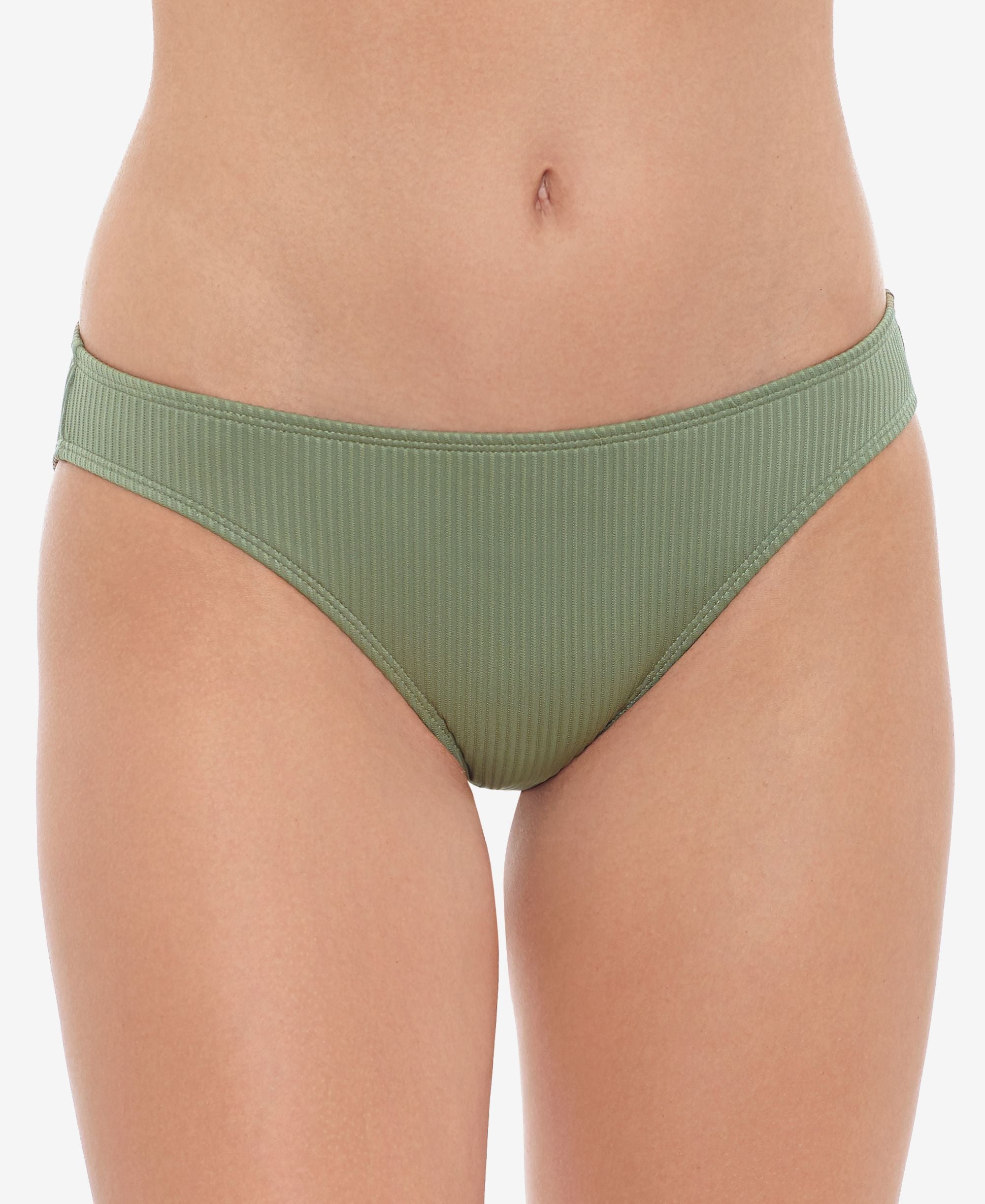 Juniors' Ribbed Hipster Bikini Bottoms