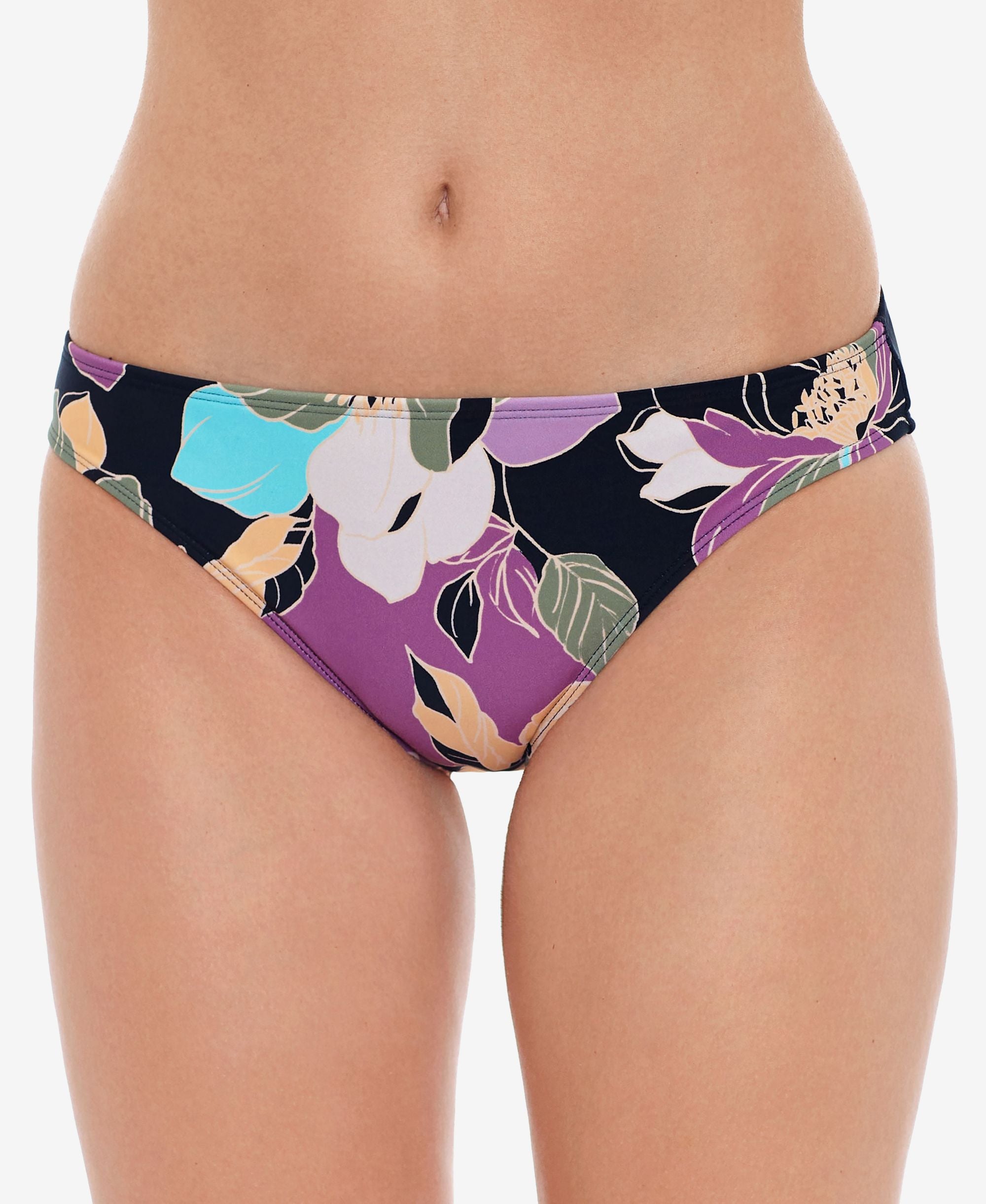 Juniors' Midnight Bloom Hipster Bikini Bottoms