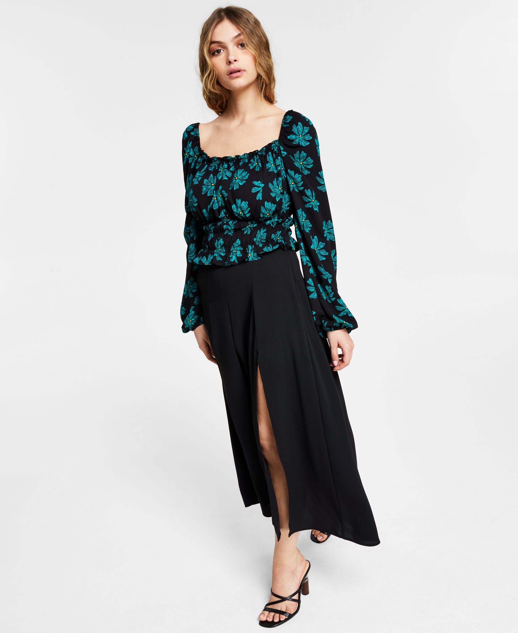 Slit Midi Skirt