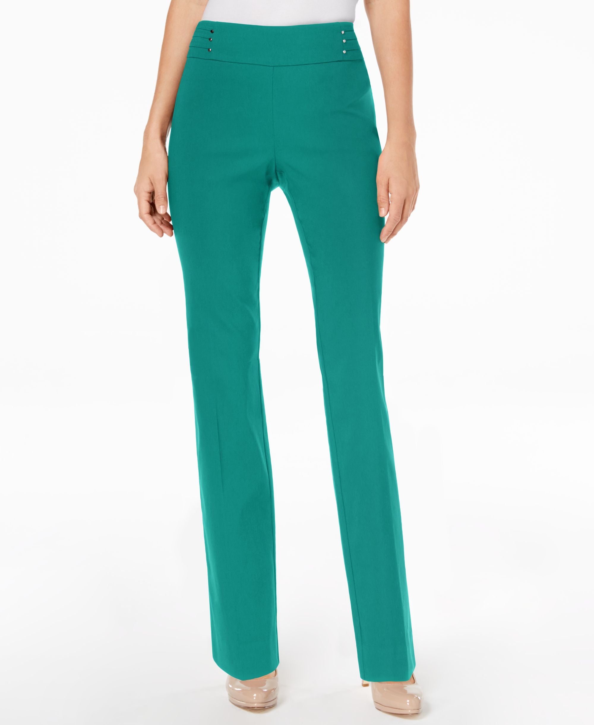 JM Collection Studded Pull On Pants