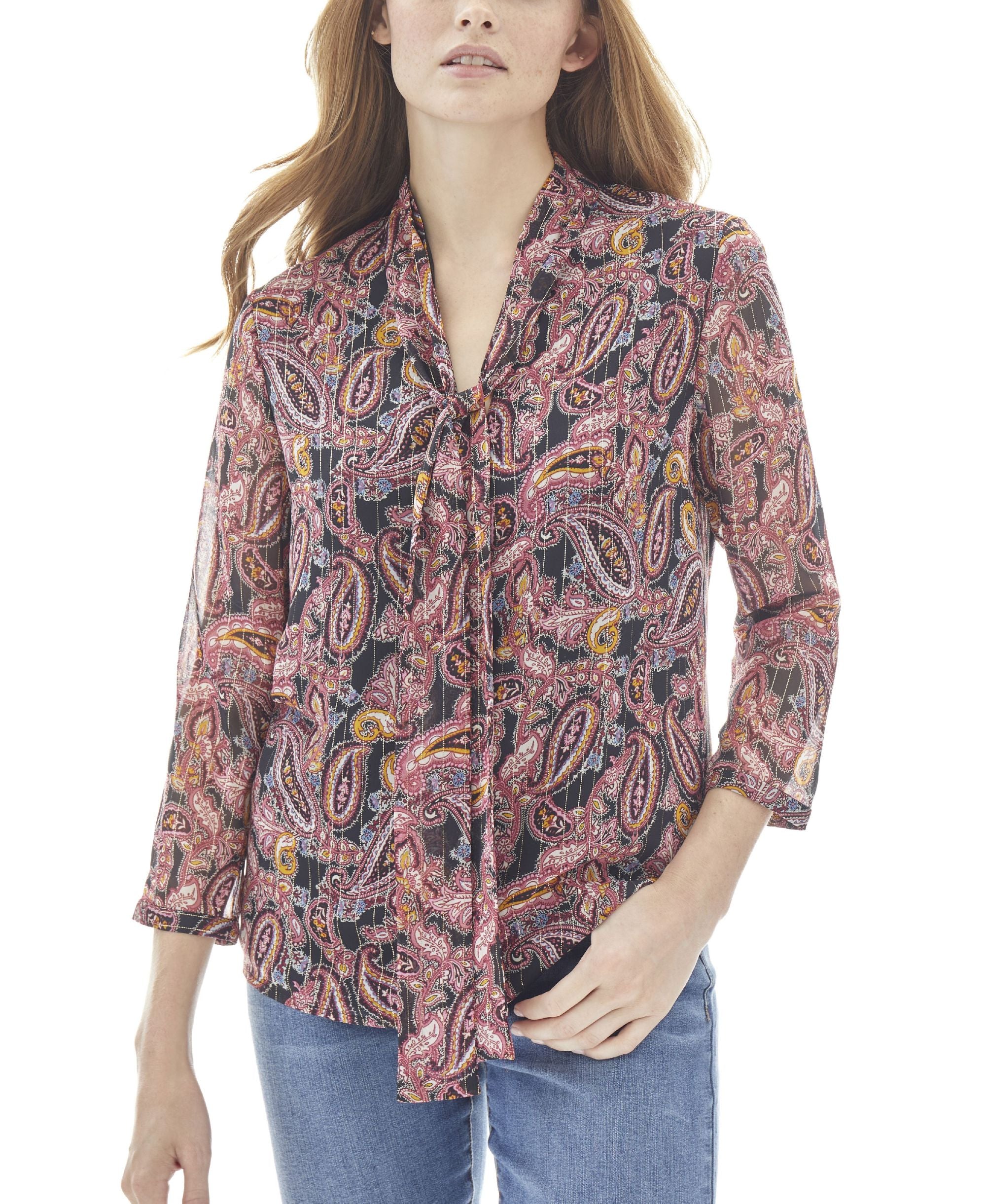 Womens Tie Front Blouse