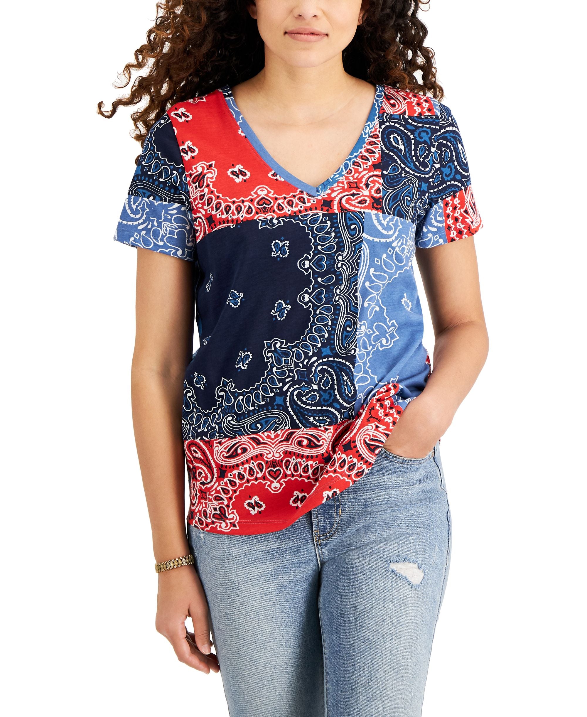 Style & Co Cotton Printed T-Shirt