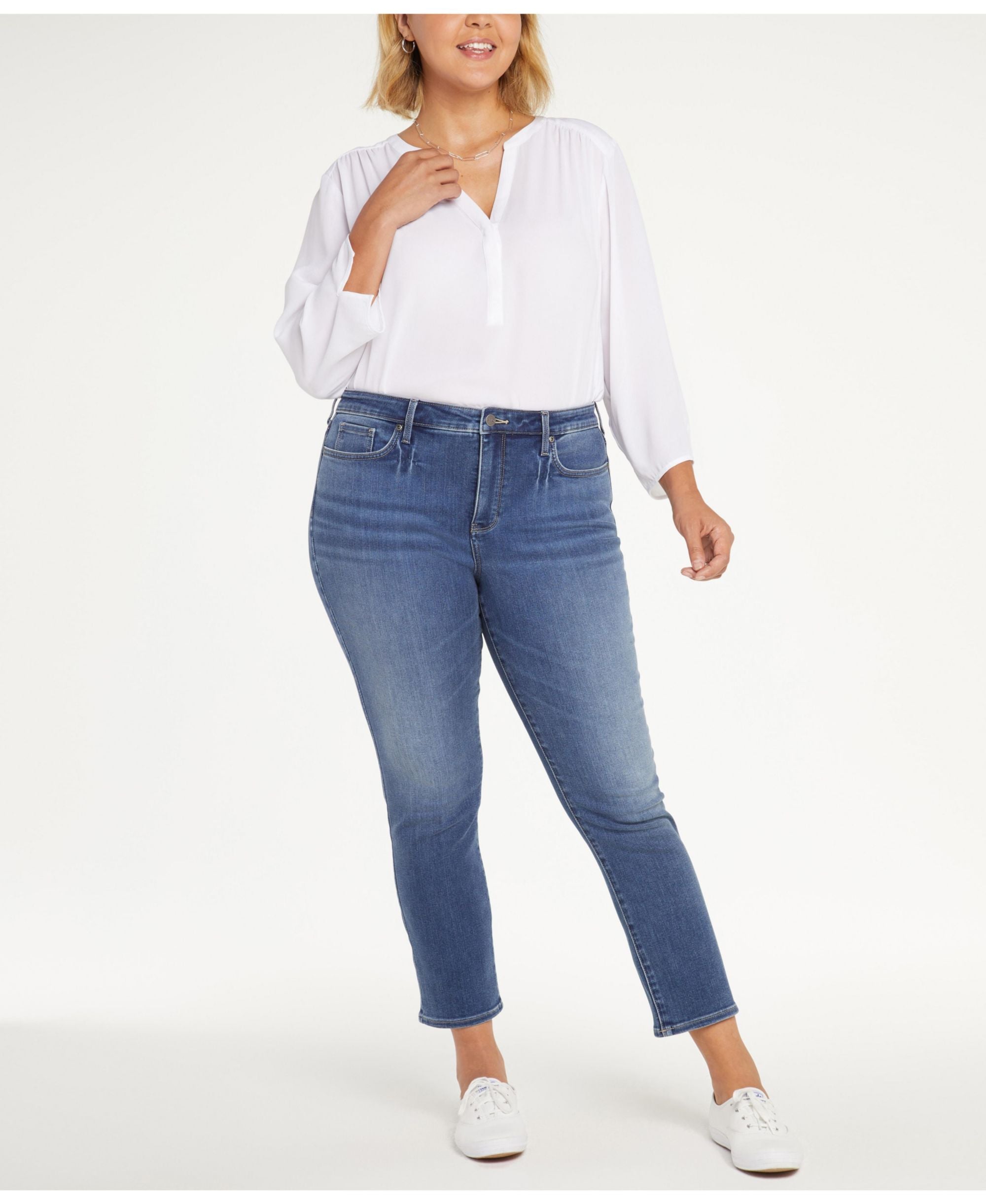 Plus Size Sheri Slim Ankle Jeans