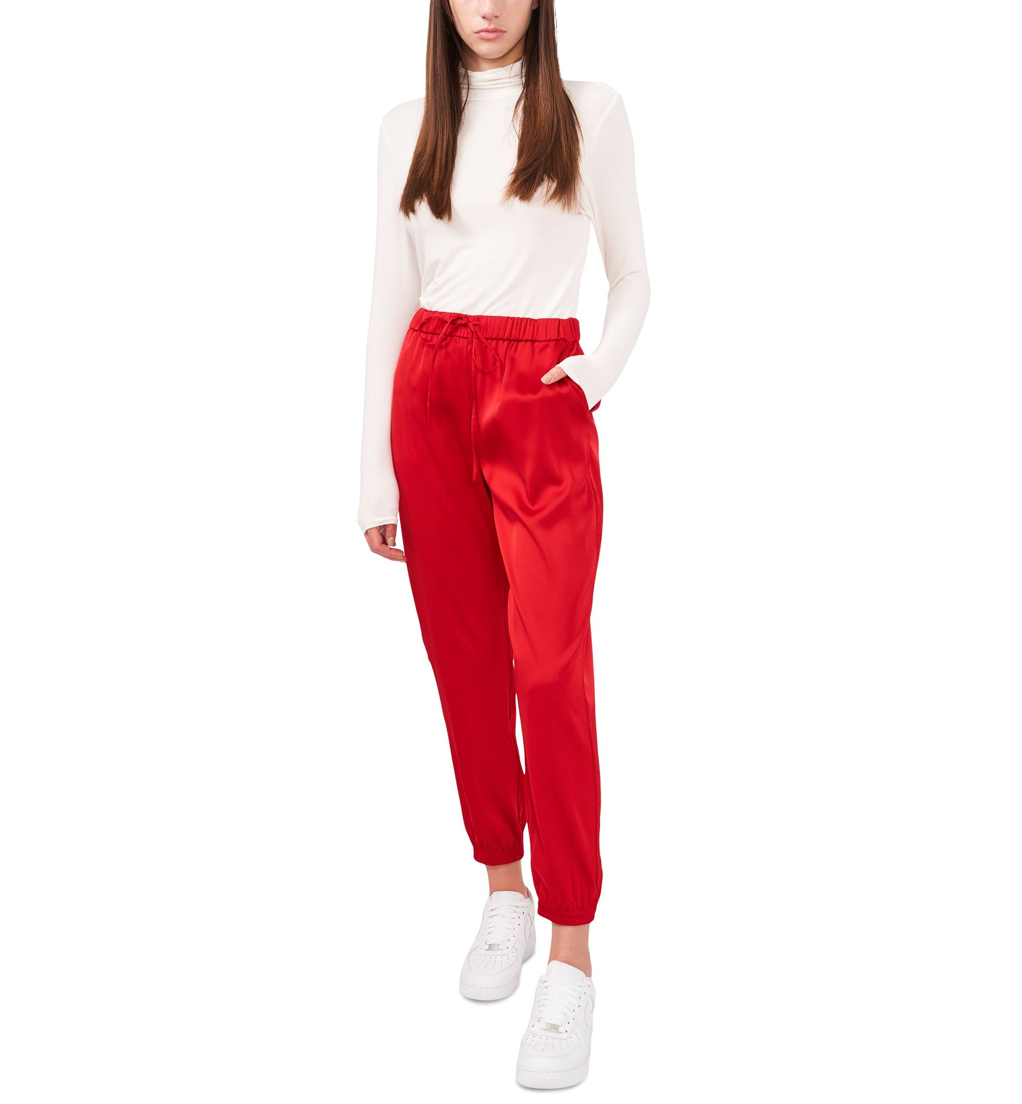 Riley & Rae Satin Jogger Pants