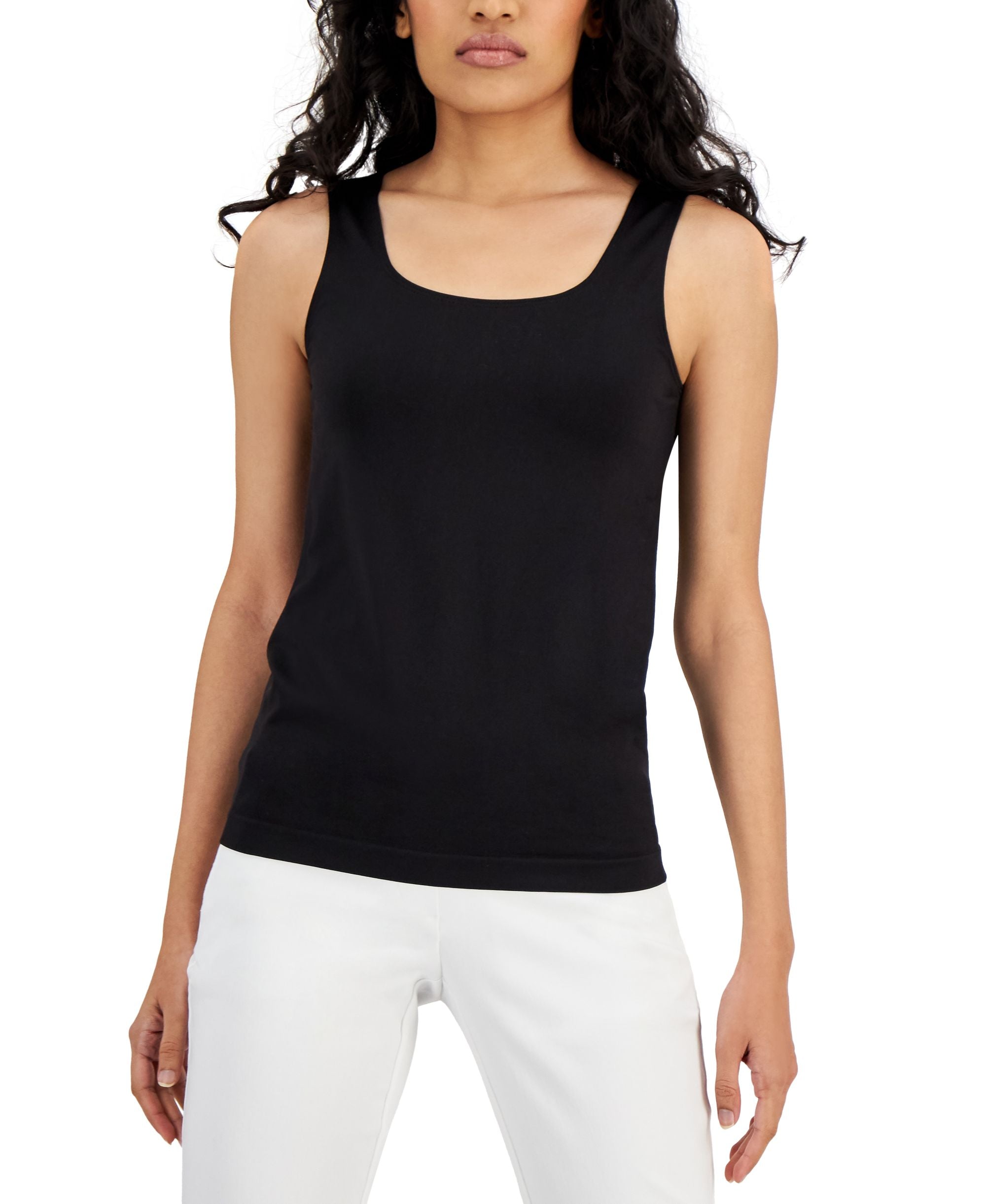 Alfani Seamless Scoop Neck Tank Top