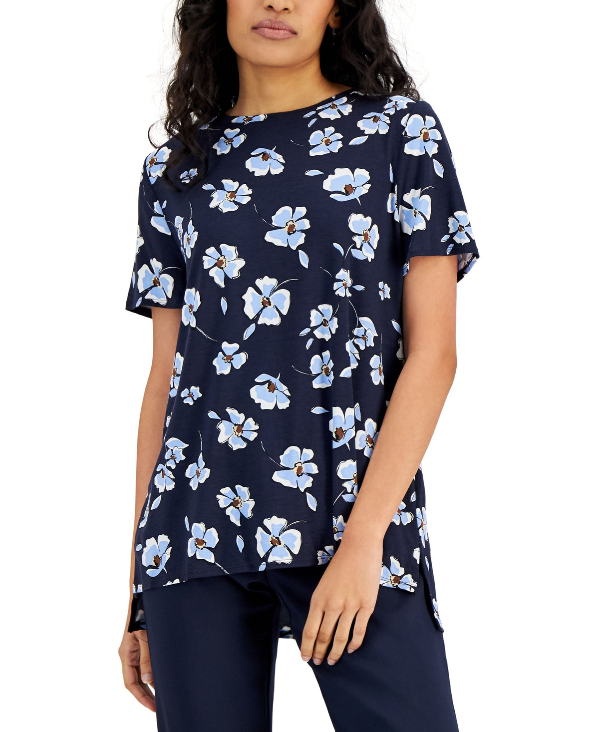 Alfani Printed Crewneck T-Shirt
