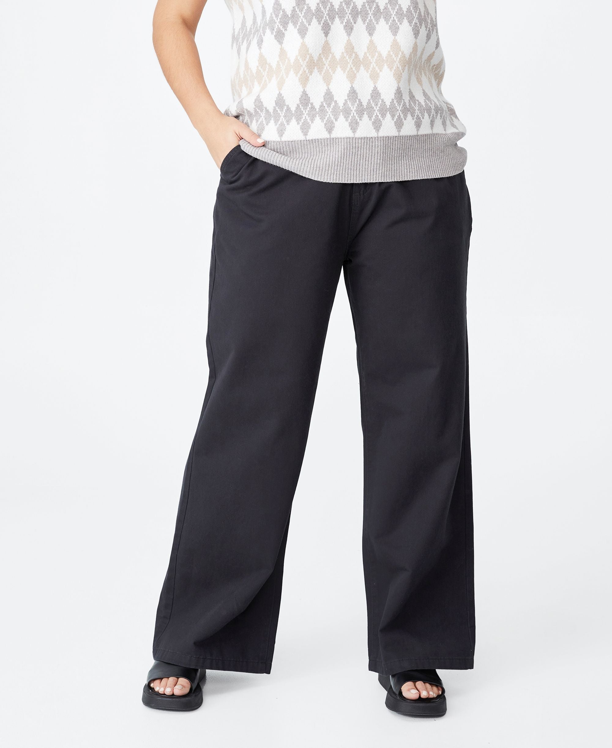 Trendy Plus Size Parker Long Straight Pant