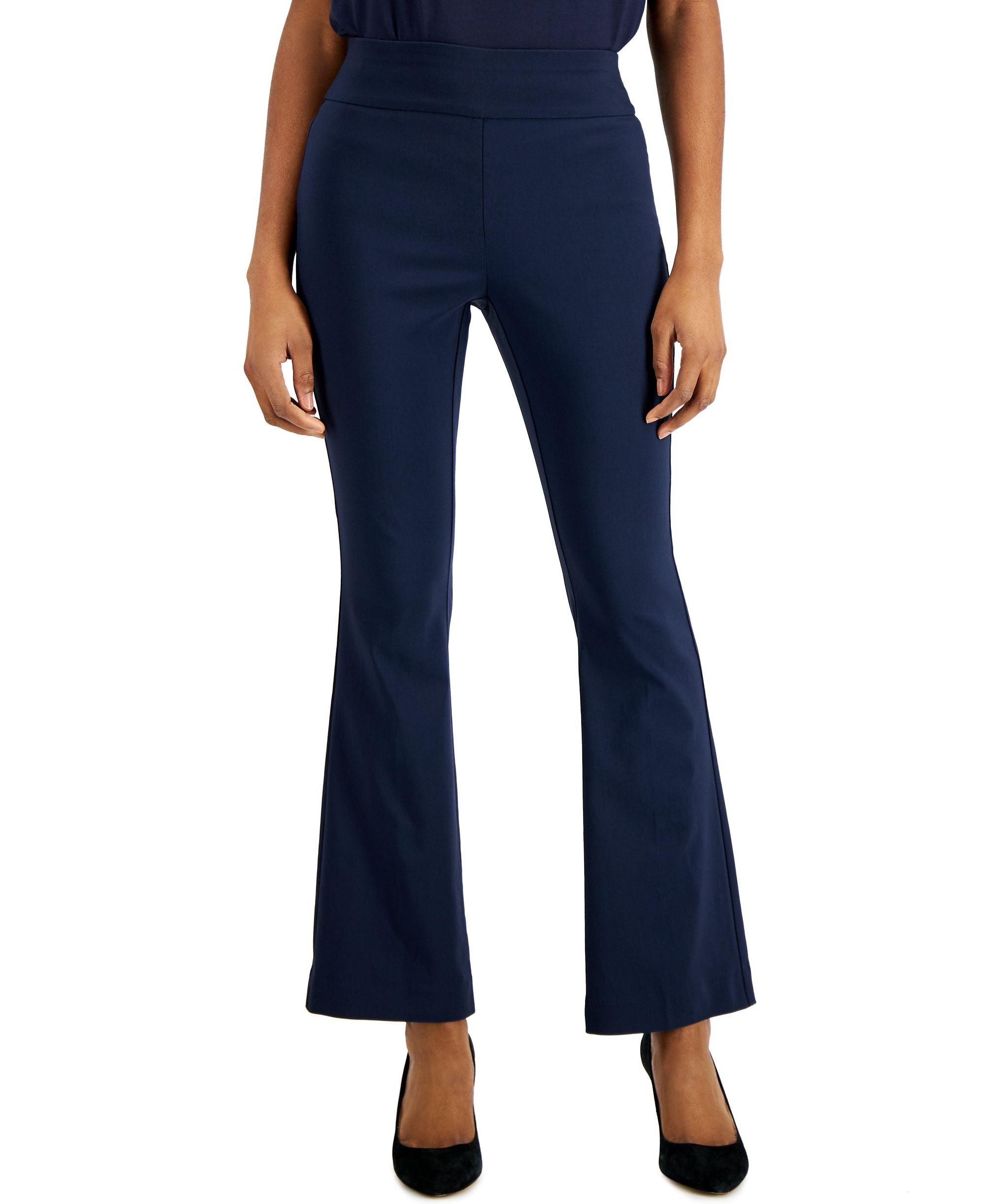 Alfani Womens Bootcut Pull On Pants