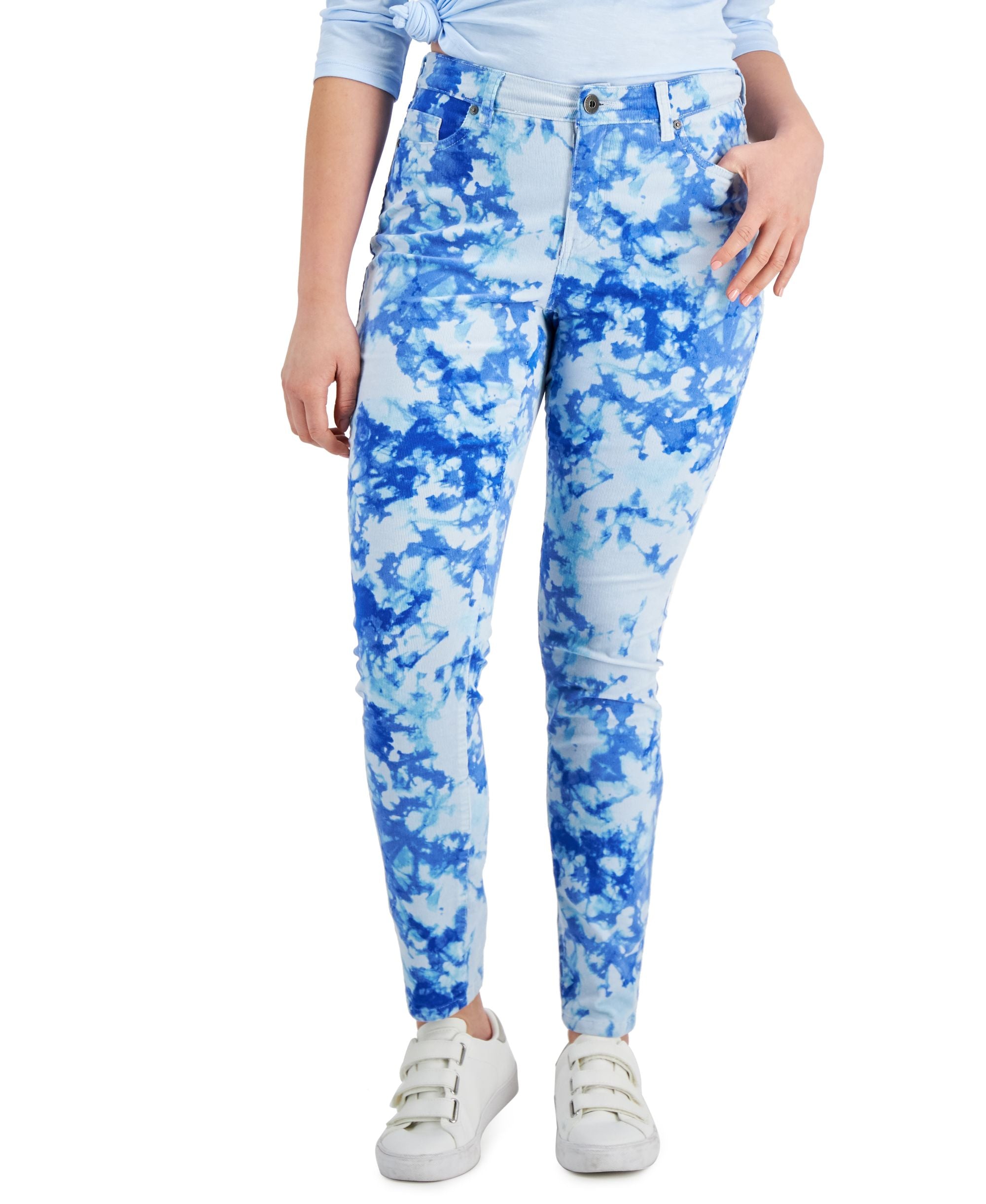 Style & Co Petite Mid Rise Curvy Skinny Jeans